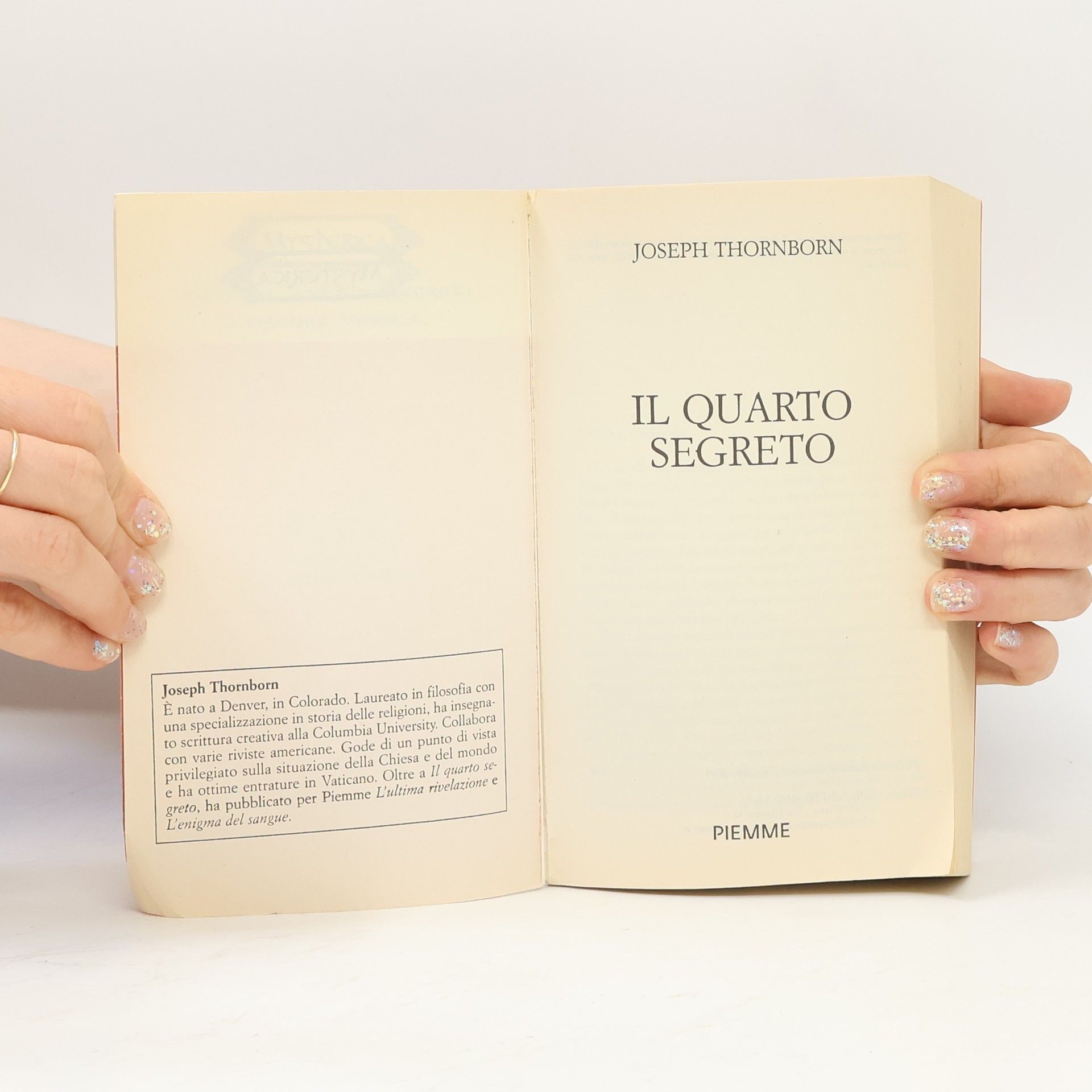 Joseph Thornborn Il Quarto Segreto