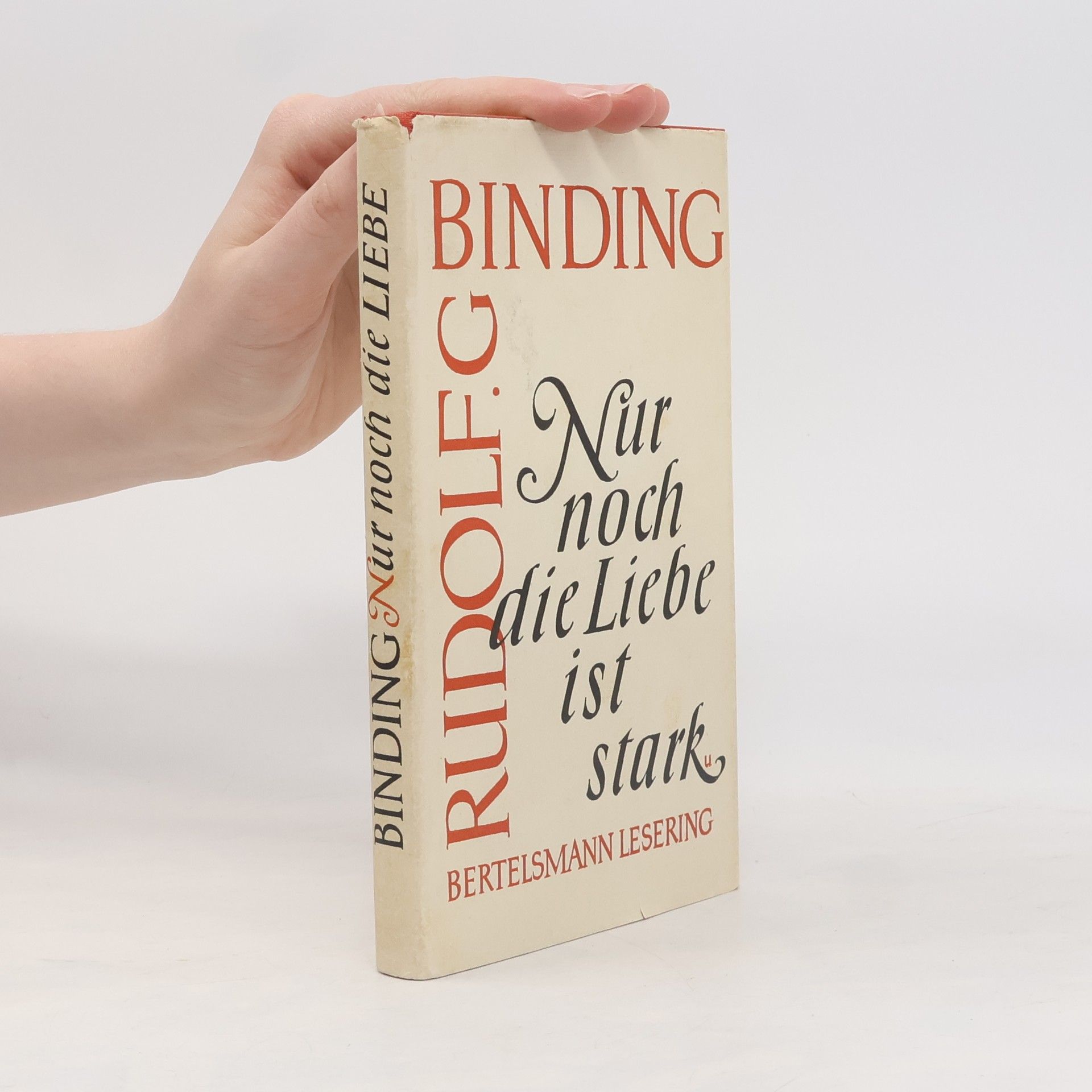 Rudolf Georg Binding Nur noch die Liebe ist stark