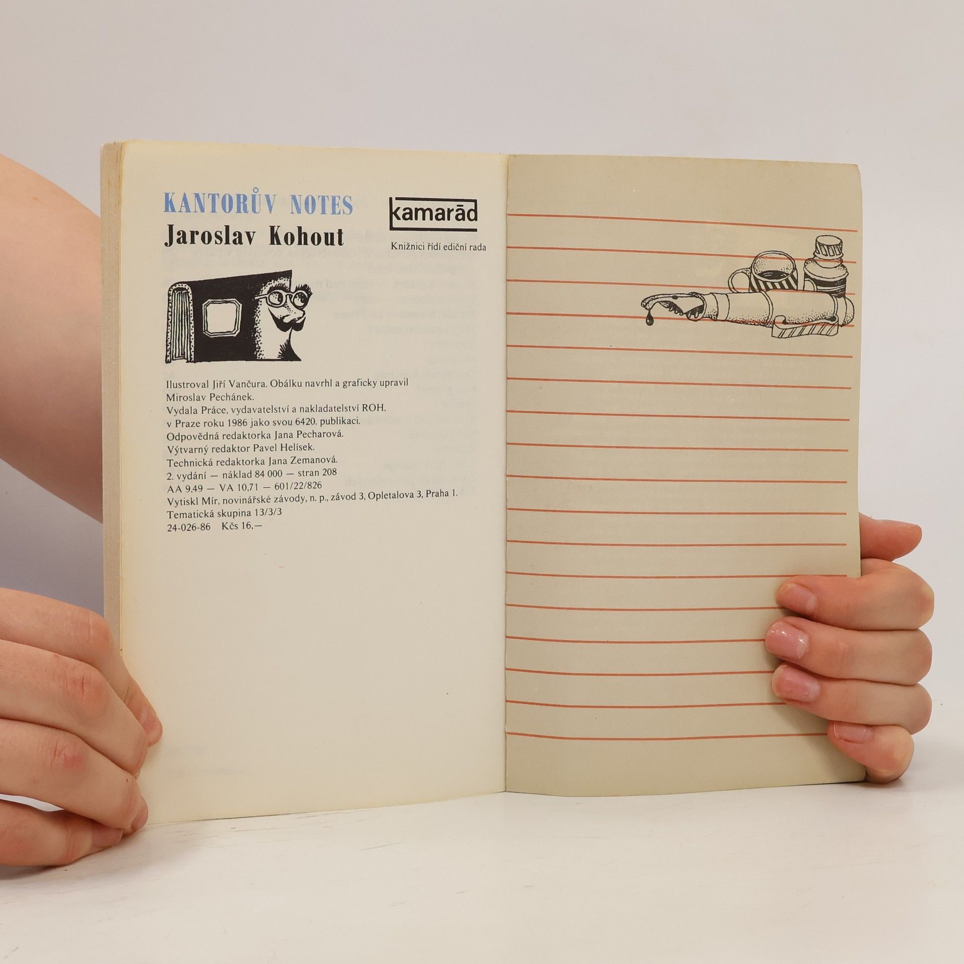 Jiří Vančura Kantorův notes