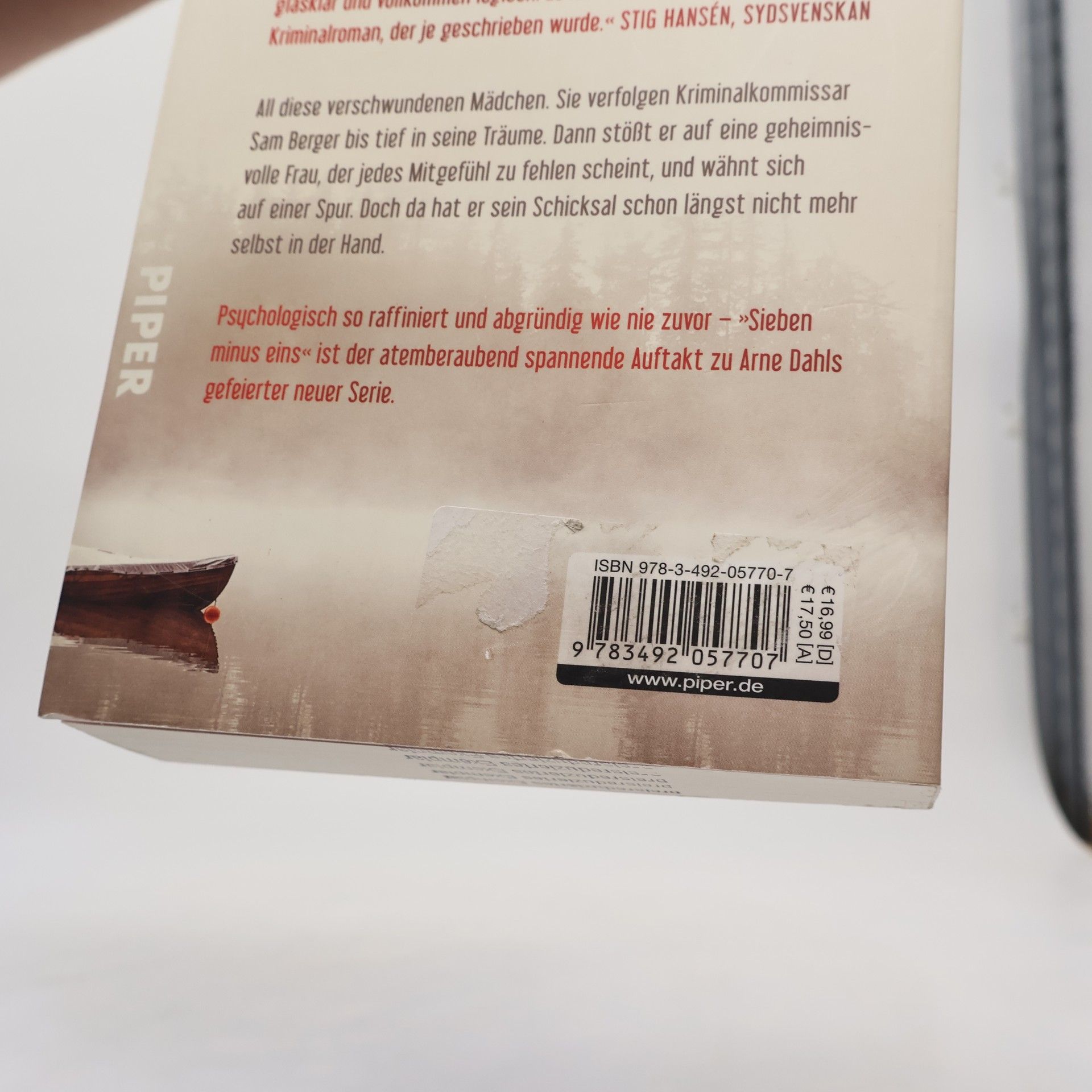Arne Dahl Sieben minus eins