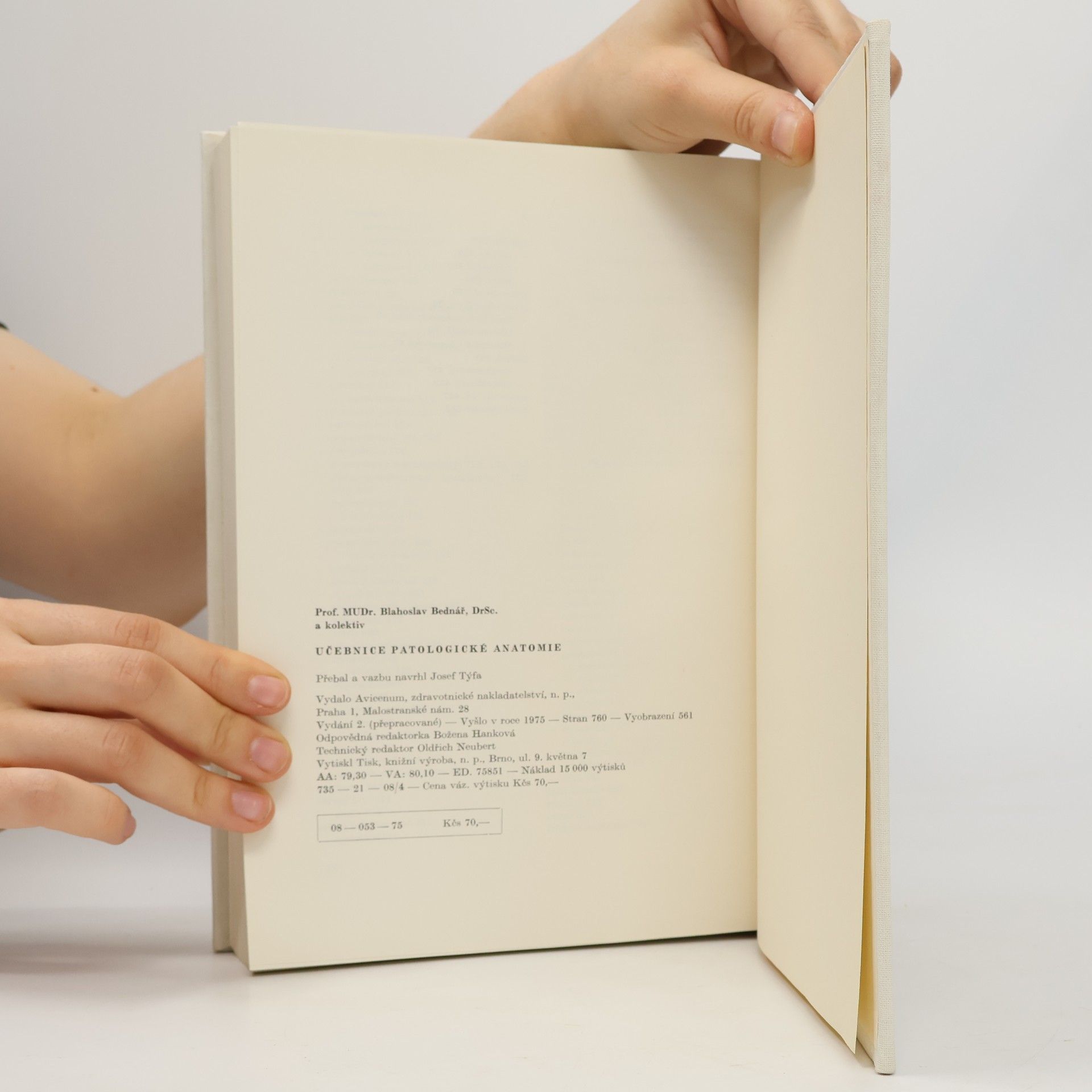 Blahoslav Bednář Učebnice patologické anatomie