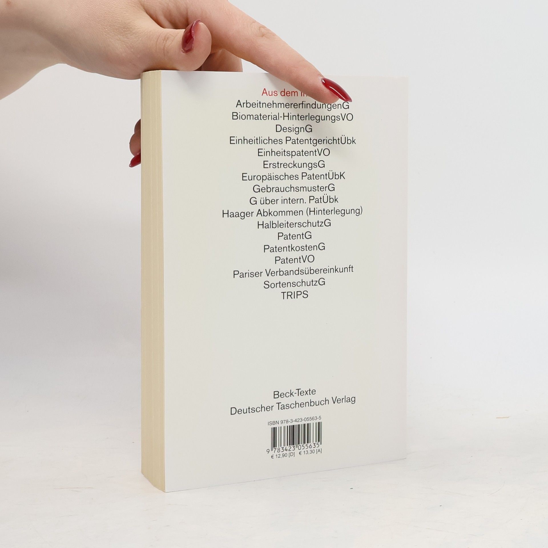 Autorenkollektiv PatentR. MusterR. Deutsches und europäisches Patentrecht
