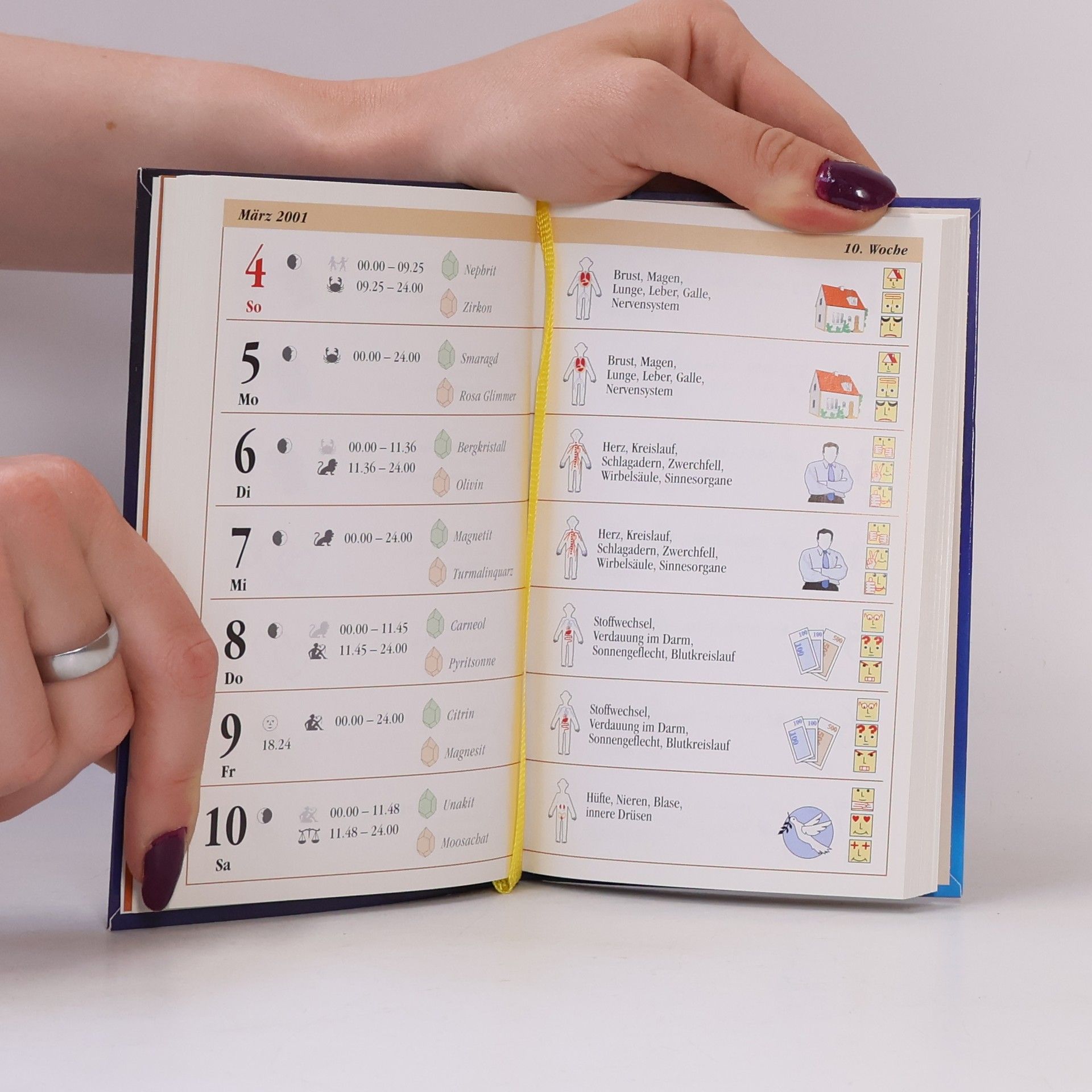 Kalender, Heilkraft der Steine - 2001 Im Rhythmus der Sterne Tag für Tag