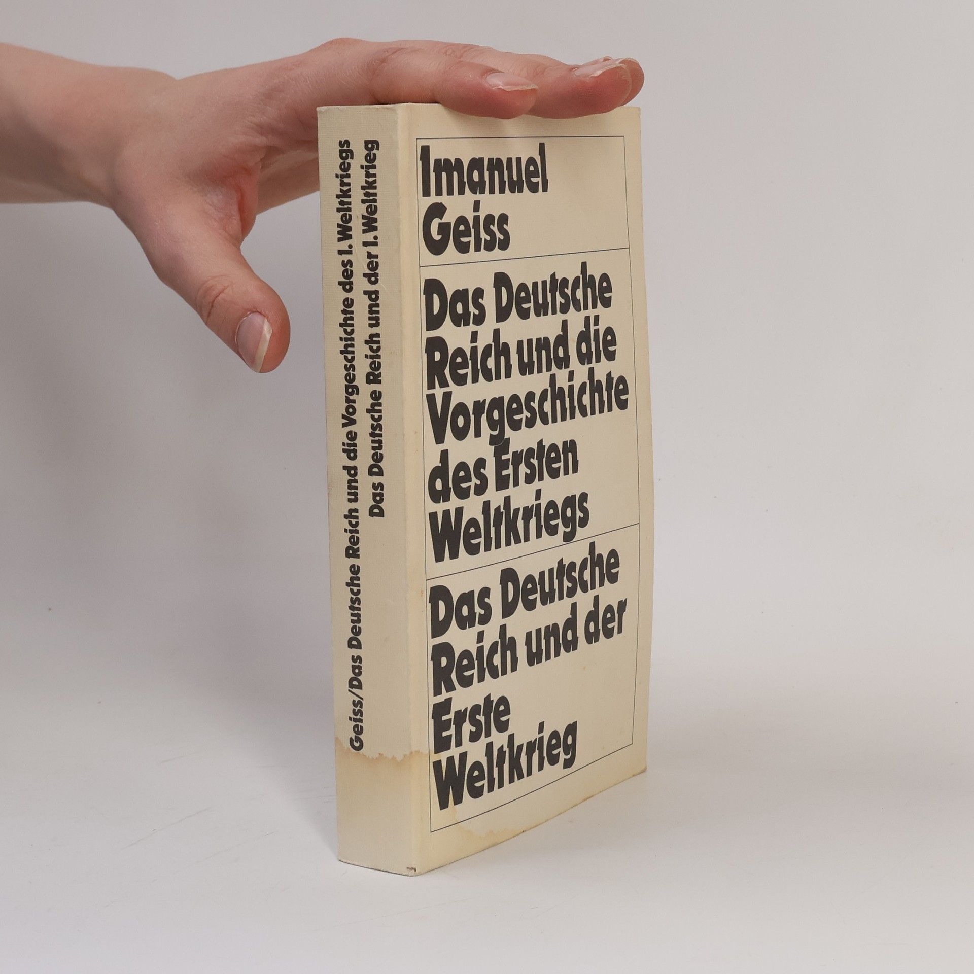 Imanuel Geiss Das Deutsche Reich und die Vorgeschichte des Ersten Weltkriegs