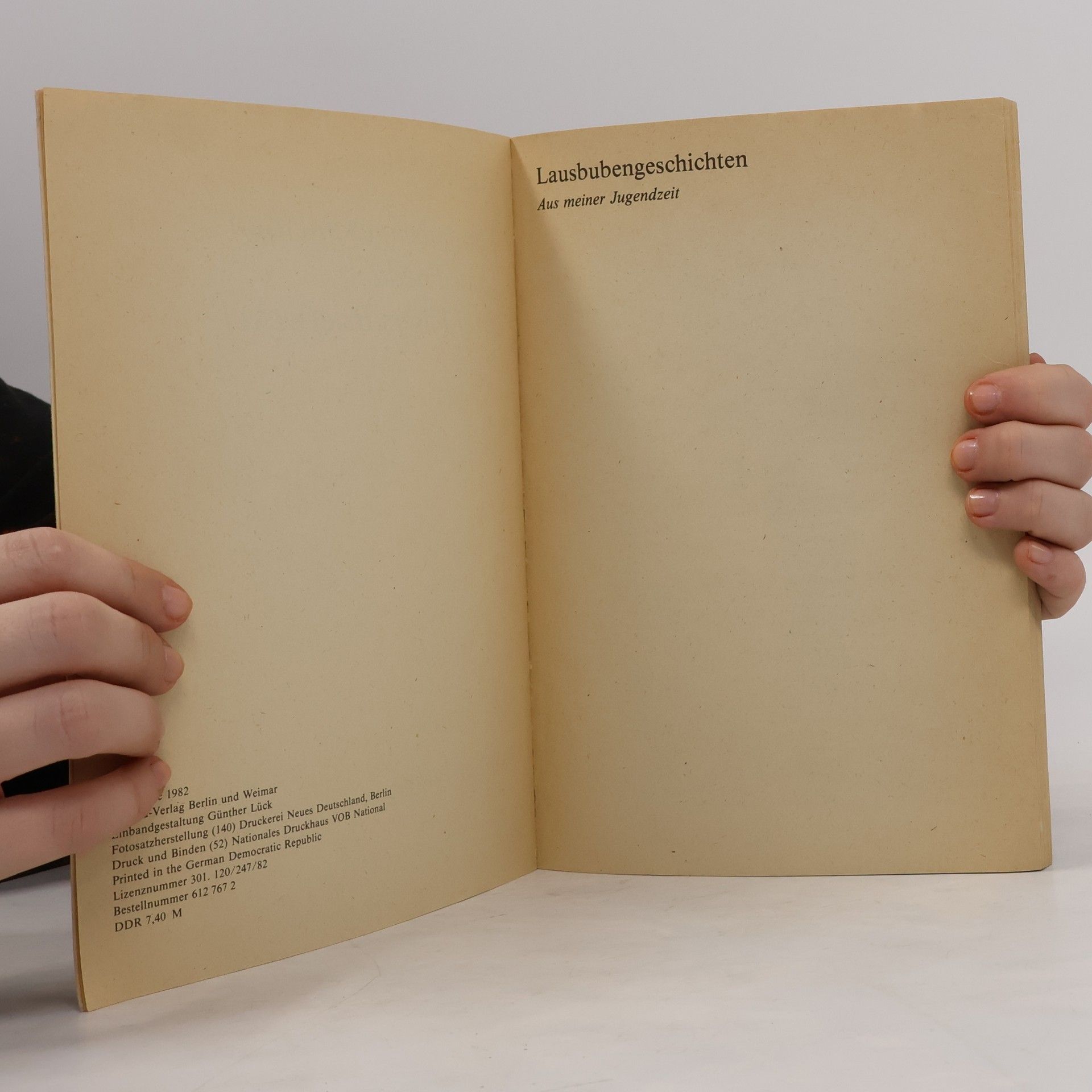 Ludwig Thoma Lausbubengeschichten ; Tante Frieda ; Jozef Filsers Briefwexel