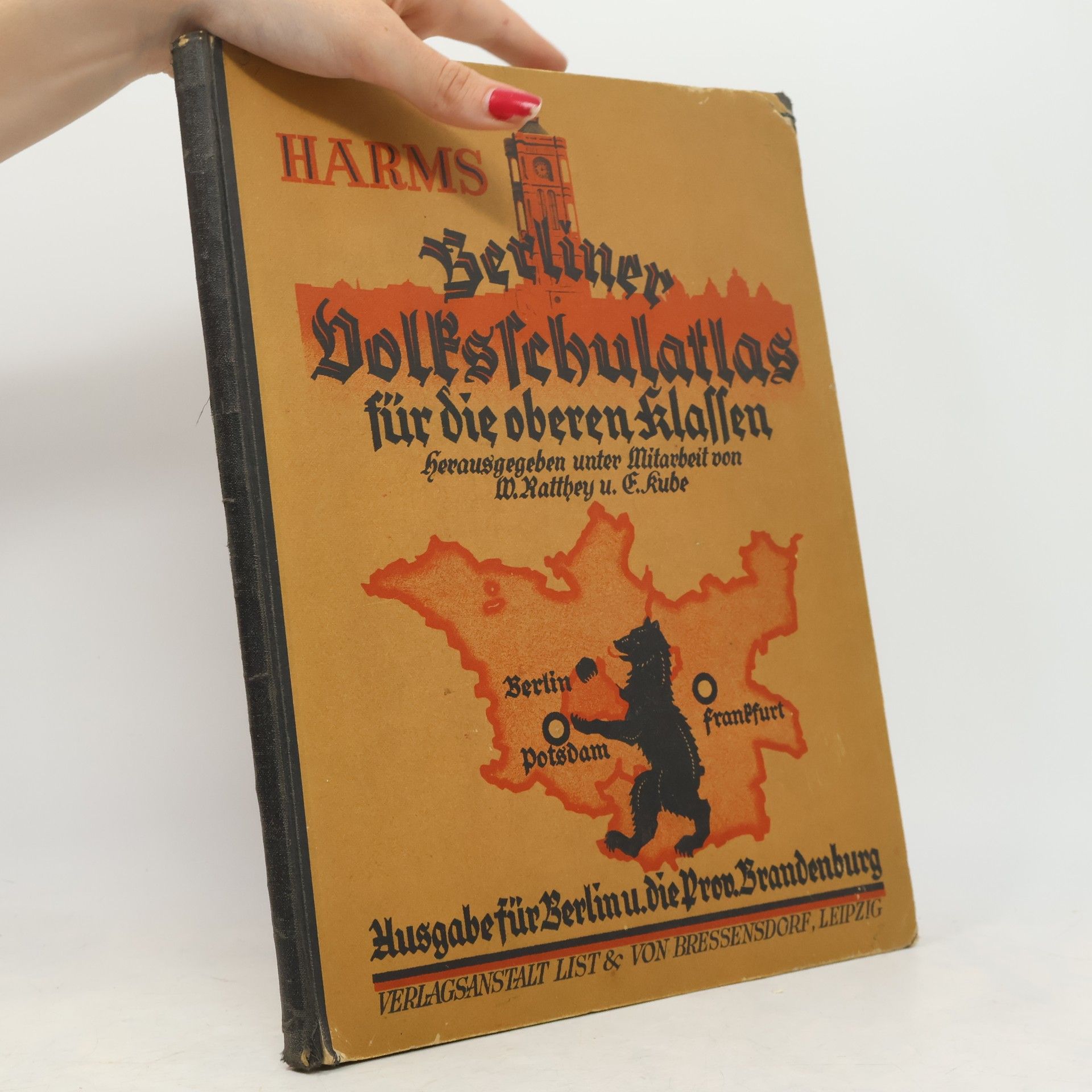 Berliner Volksichutatlas für die oberen Klassen