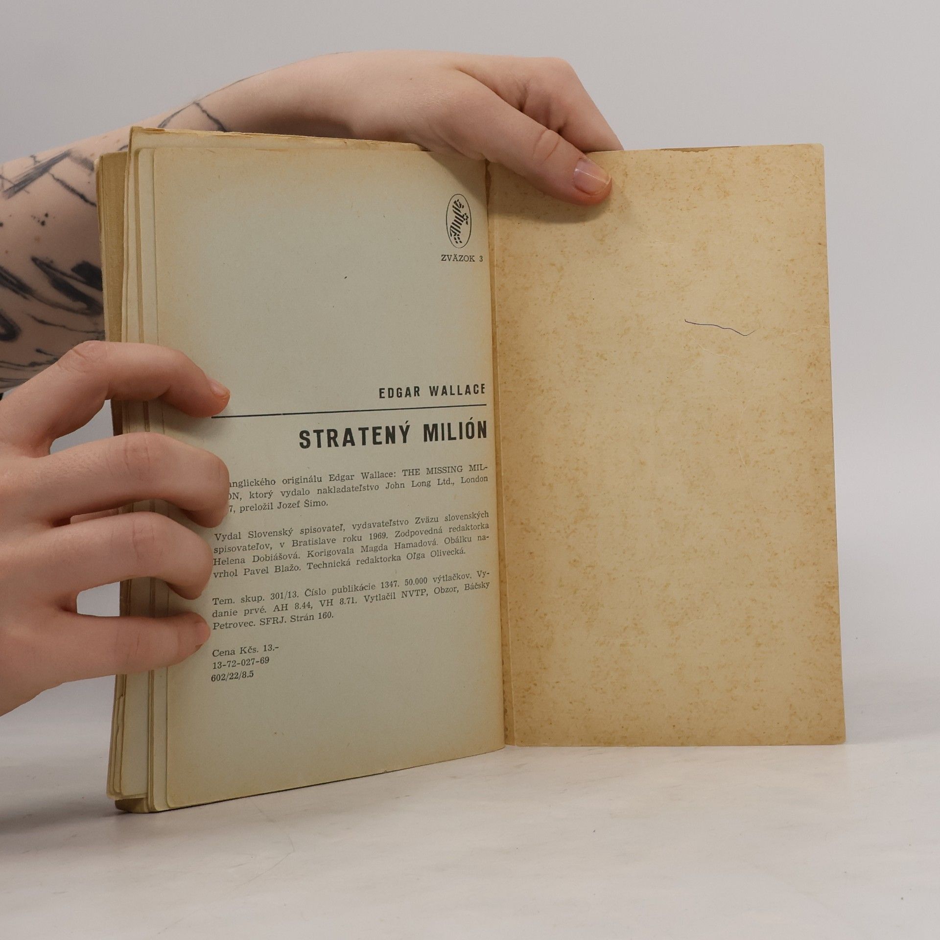Edgar Wallace Stratený milión