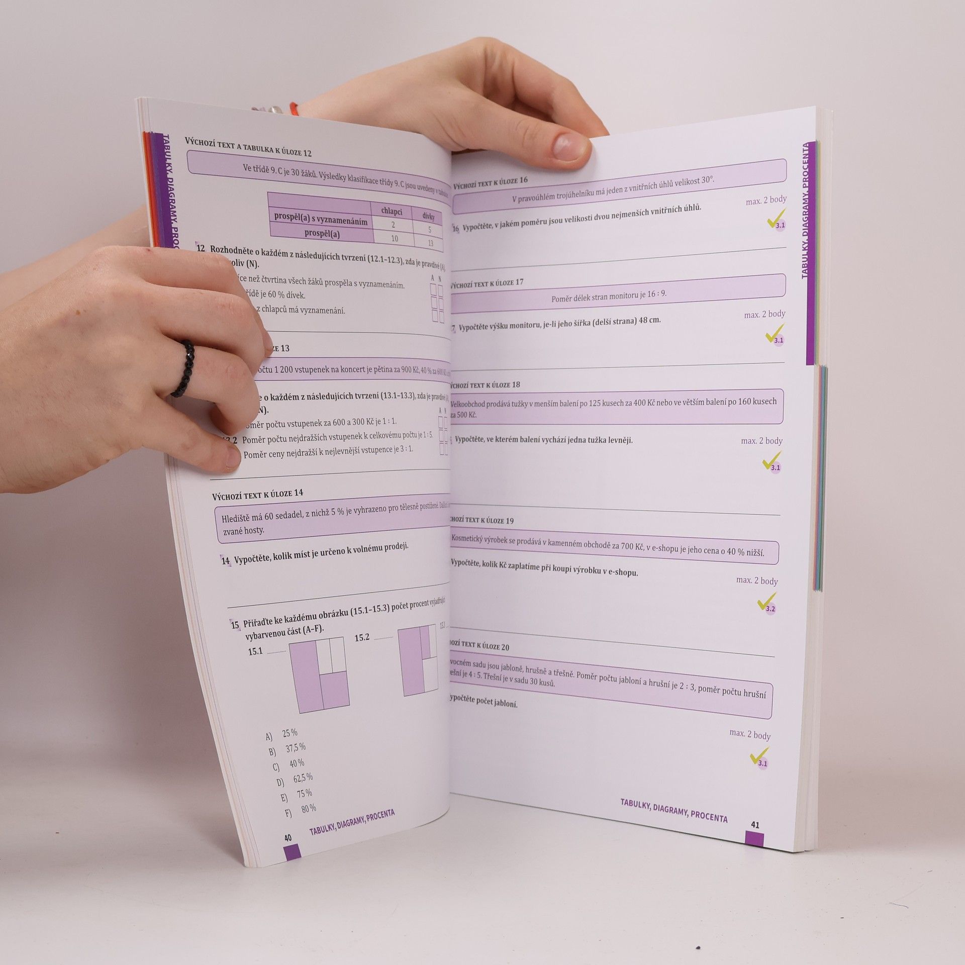 Autorenkollektiv Přijímačky v pohodě 9 : příprava na jednotné přijímací řízení SŠ. Matematika