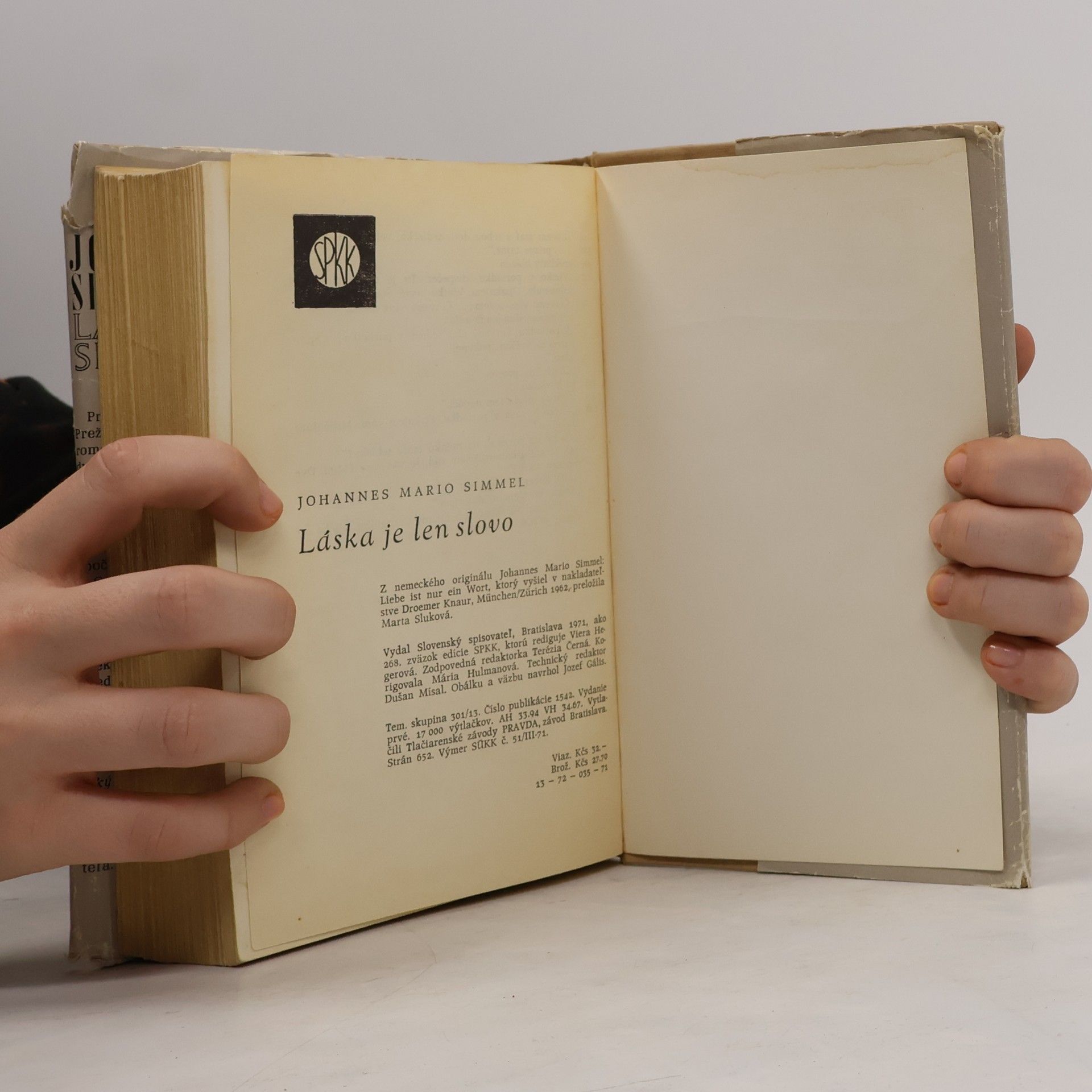 Johannes Mario Simmel Láska je len slovo