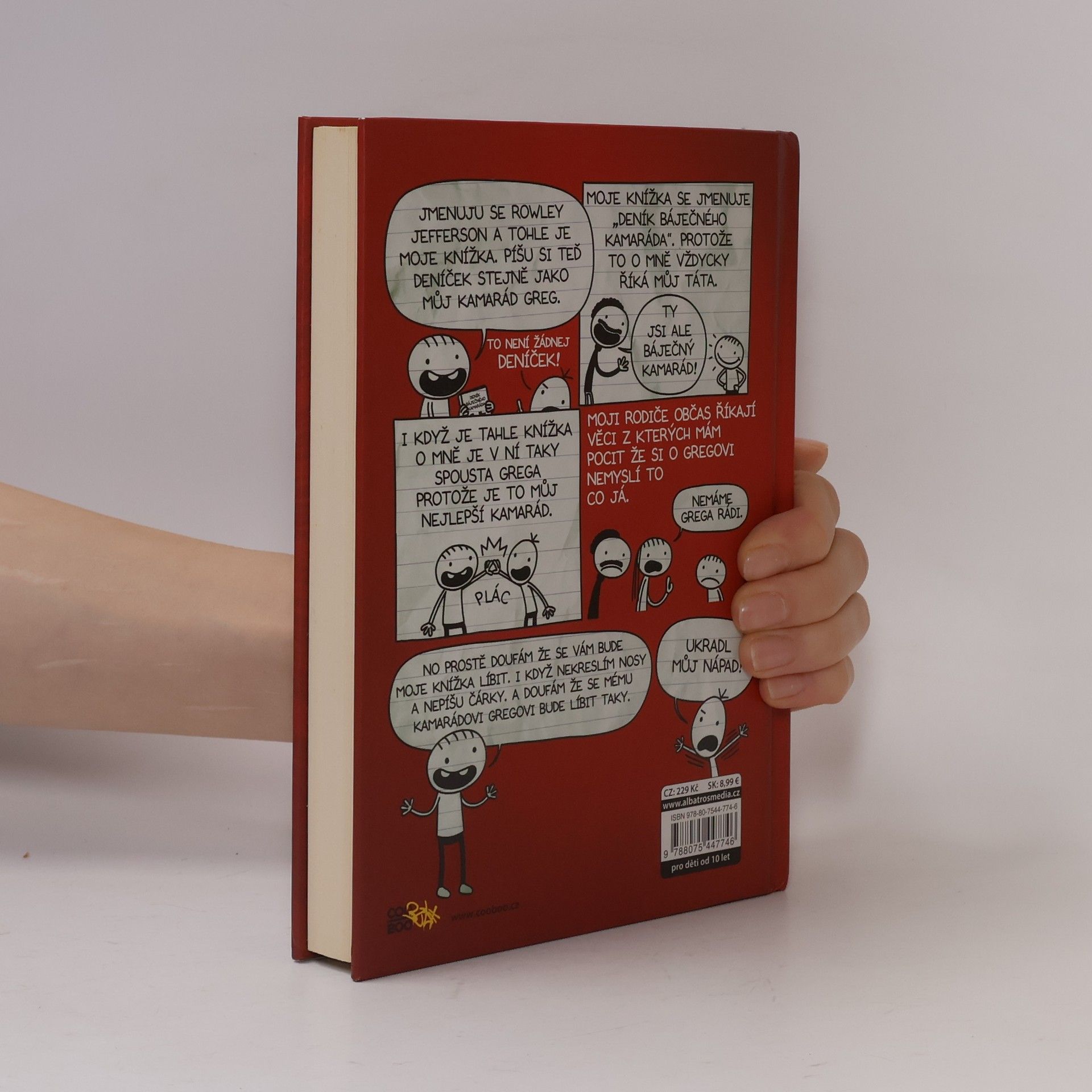 Jeff Kinney Deník báječného kamaráda. Píše Rowley Jefferson