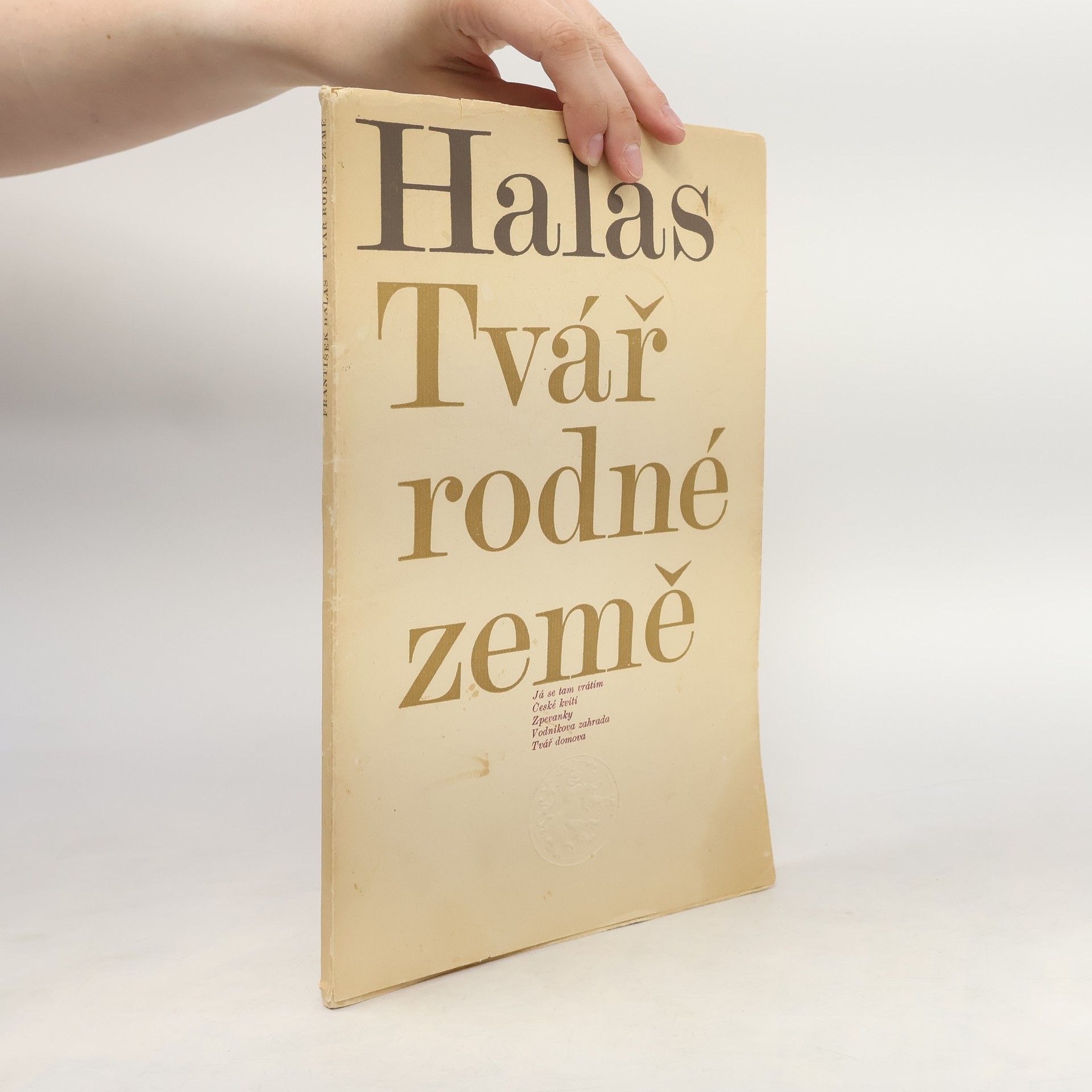 František Halas Tvář rodné země