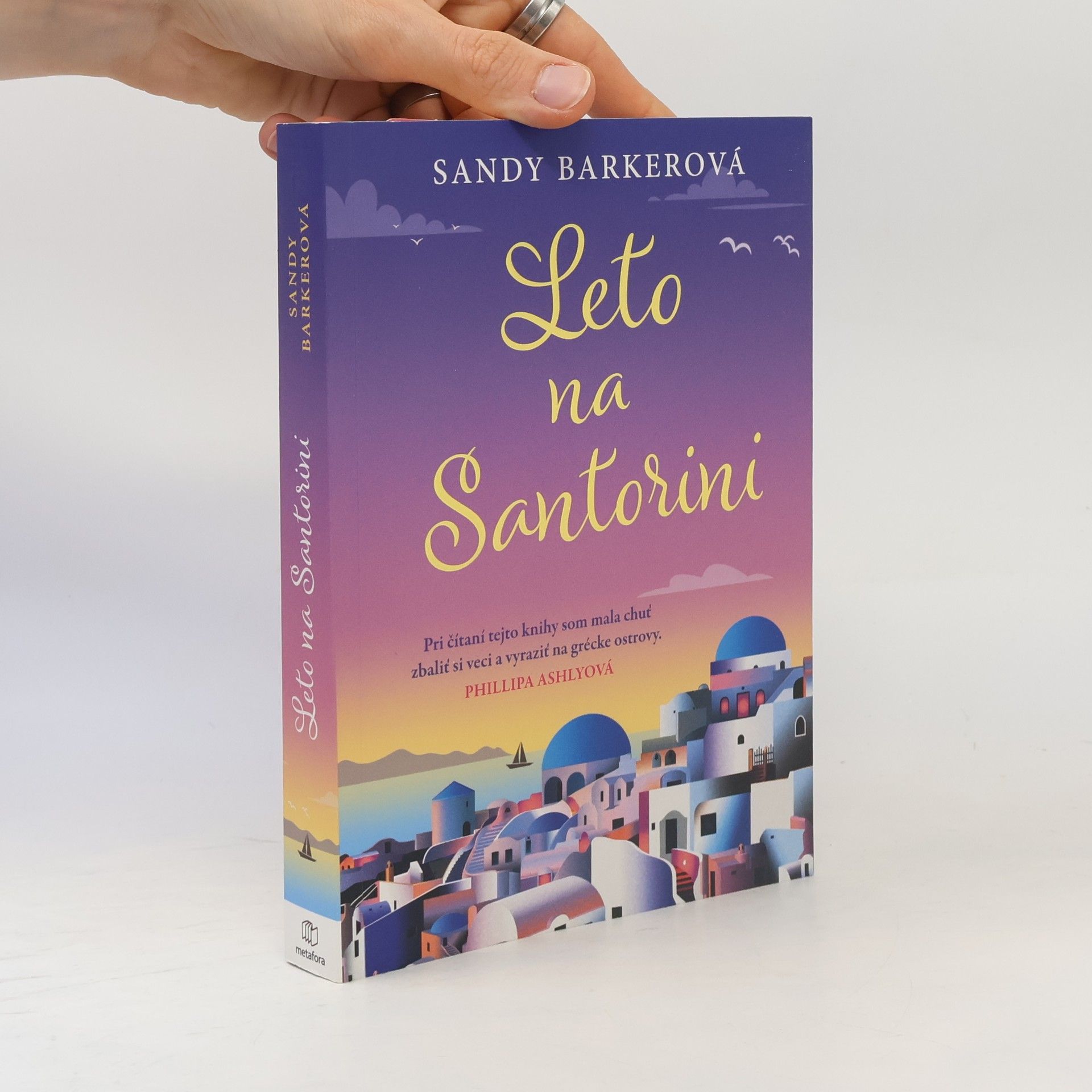 Sandy Barker Leto na Santorini