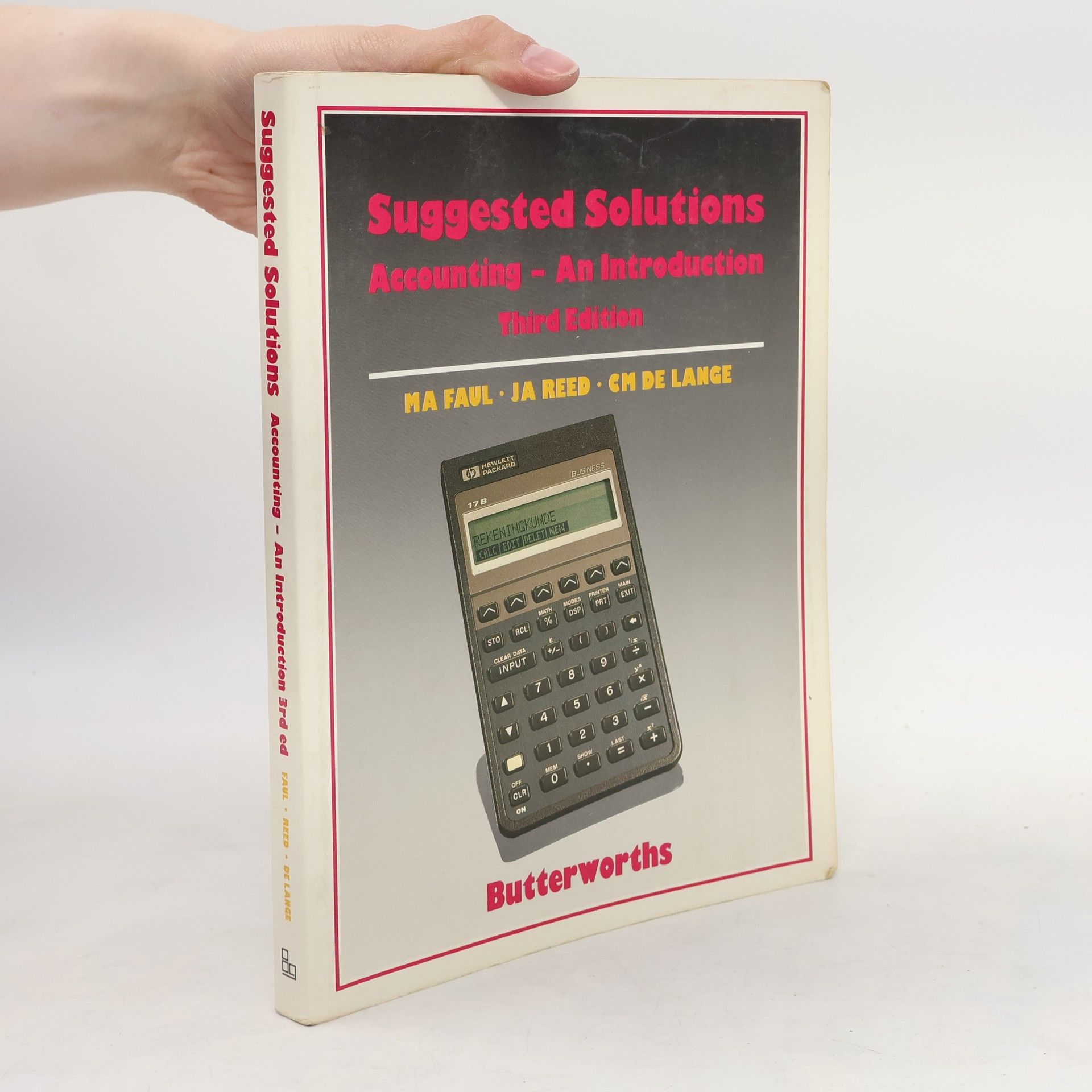 Catharina Maria De Lange Suggested Solutions, Accounting