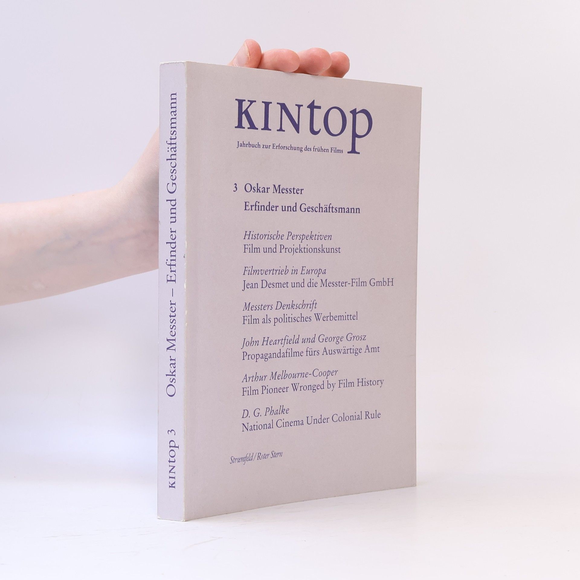 KINtop. Jahrbuch zur Erforschung des frühen Films - 3: Oskar Messter, Erfinder und Geschäftsmann