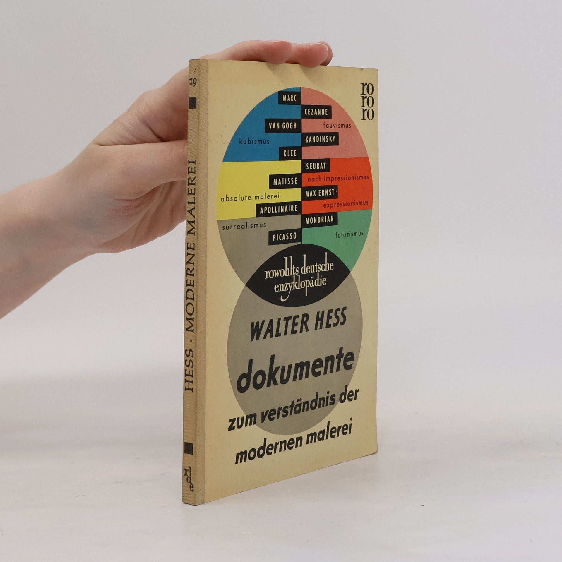 Walter Hess Dokumente zum Verständnis der modernen Malerei