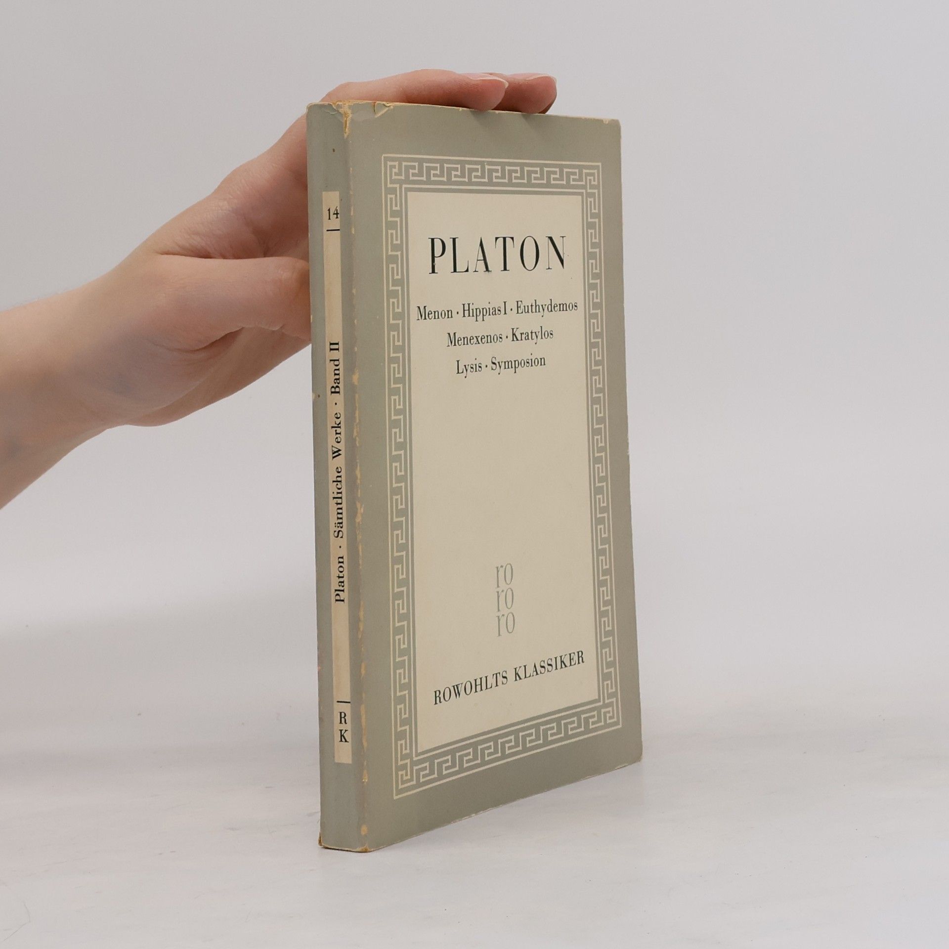Plato Platon Sämtliche Werke Band II