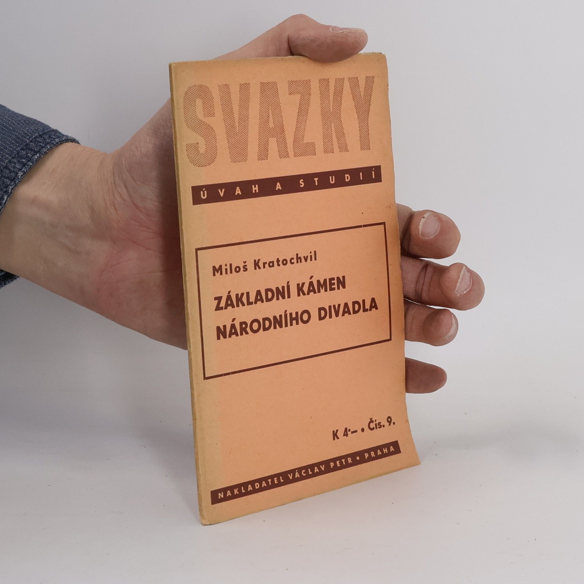 Miloš Kratochvil Základní kámen Národního divadla.