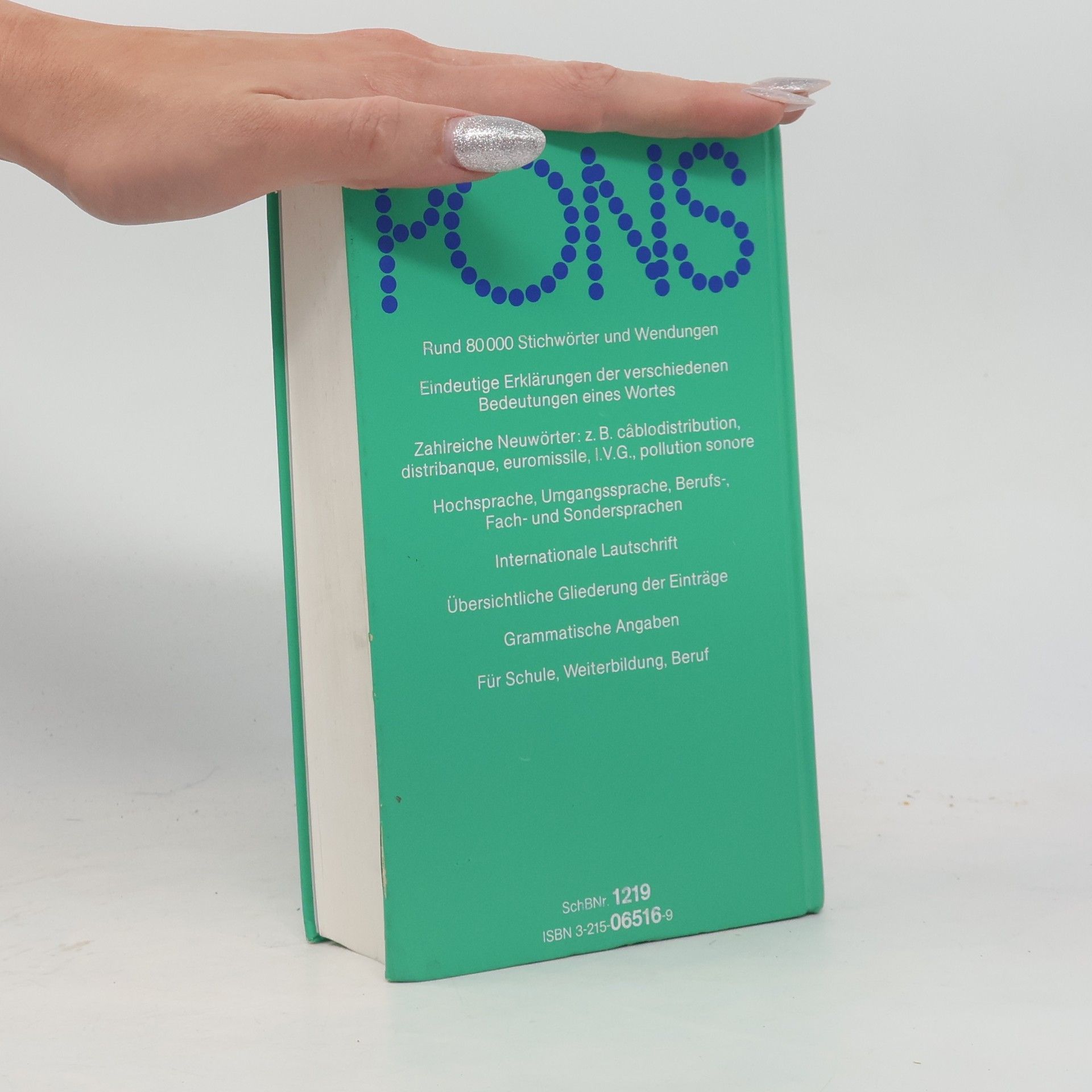 Christian Nugue PONS-Globalwörterbuch : Schulausgabe. Französisch - Deutsch 1