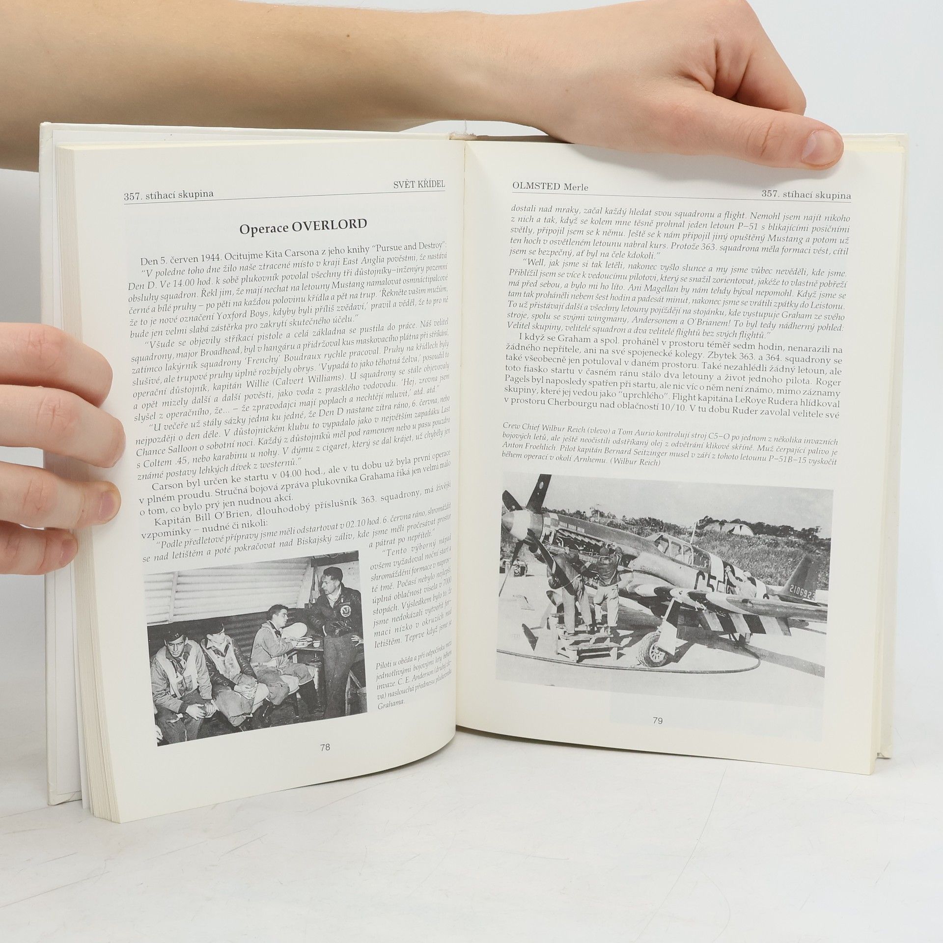 Merle Olmsted 357. stíhací skupina ve válce