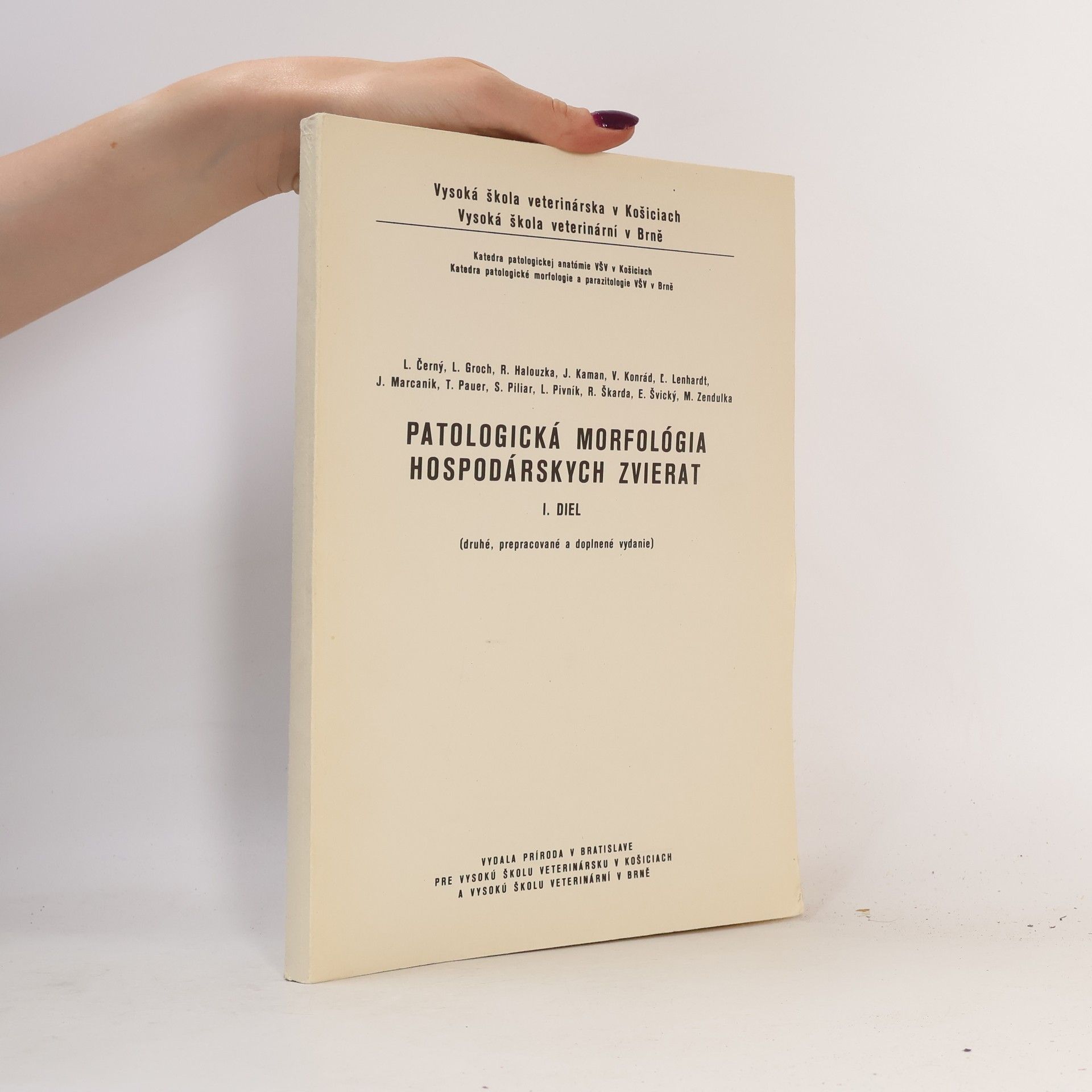 Autorenkollektiv Patologická morfológia hospodárskych zvierat. I. diel
