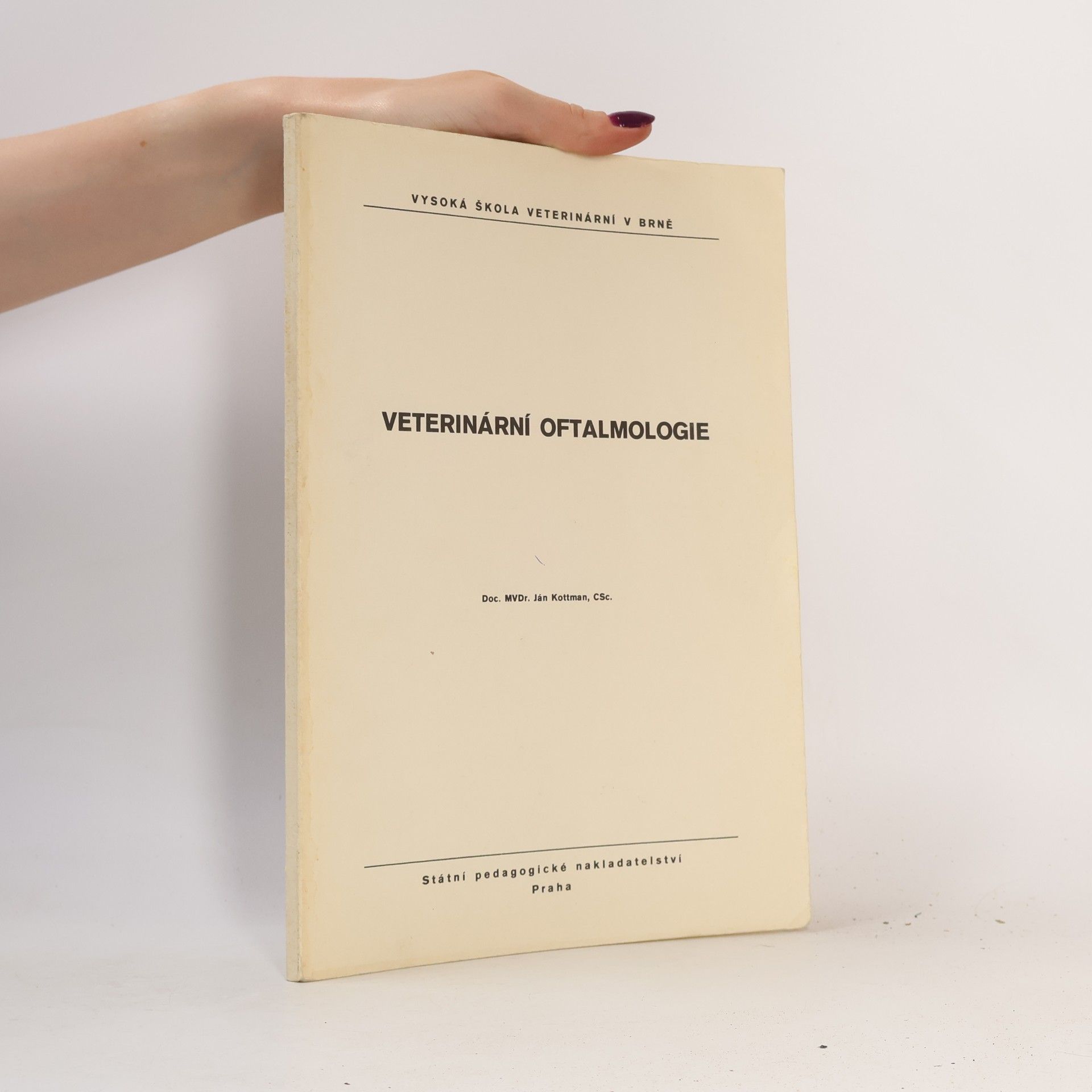 Ján Kottman Veterinární oftalmologie