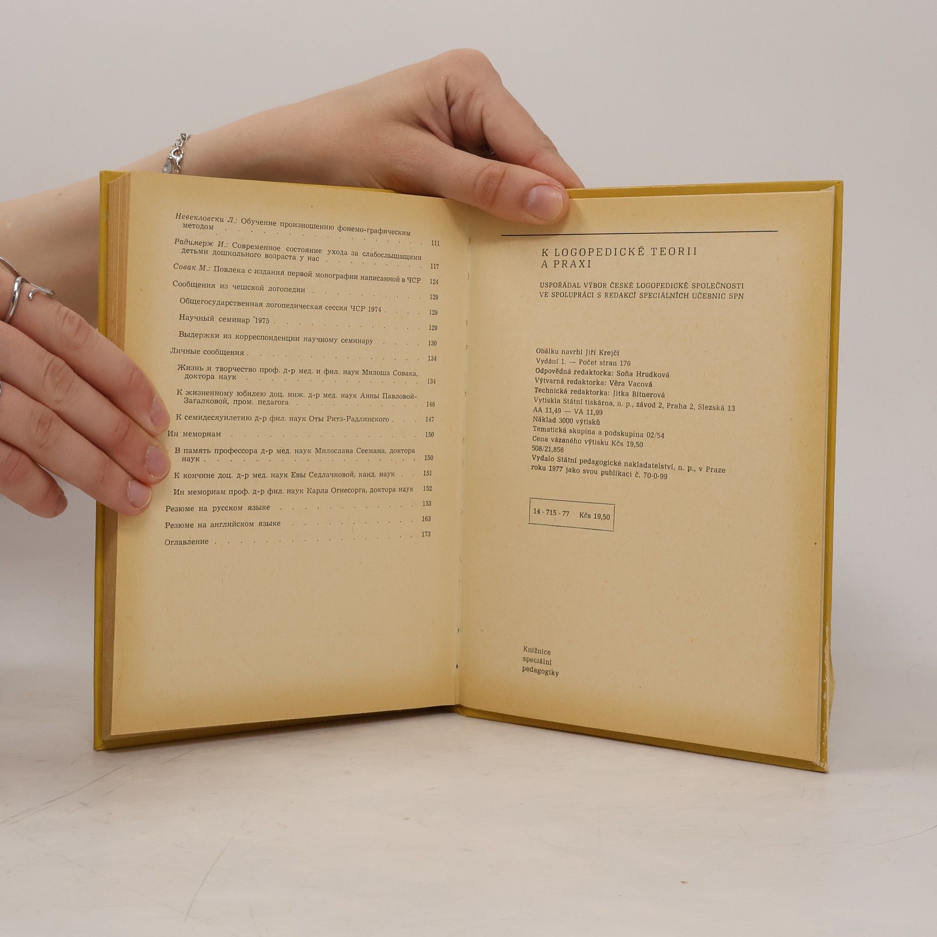 Autorenkollektiv K logopedické teorii a praxi