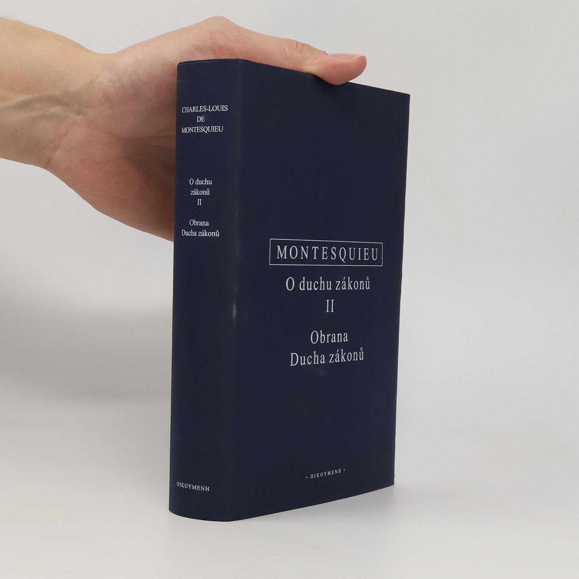 Montesquieu O duchu zákonů II. / Obrana Ducha zákonů