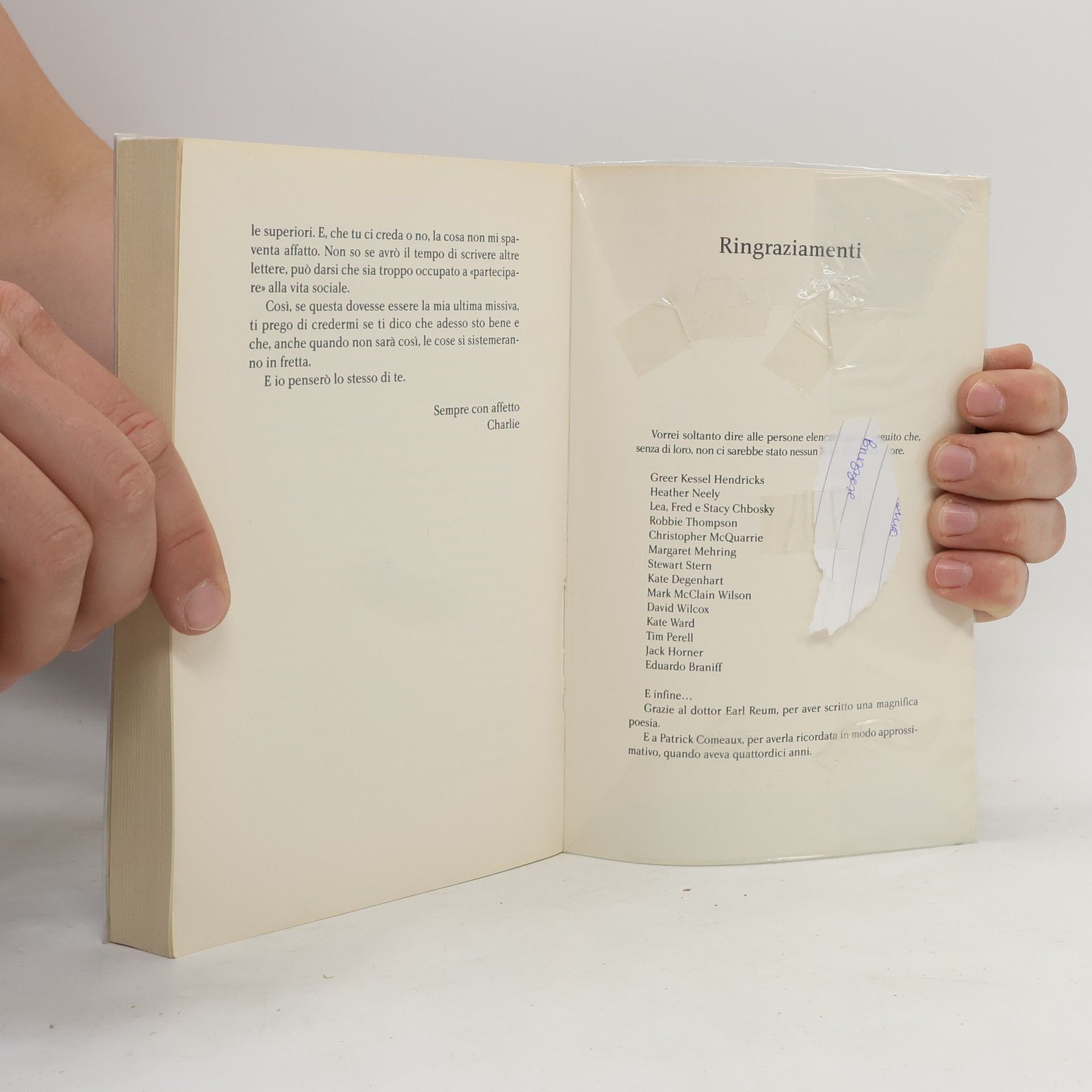 Stephen Chbosky Noi siamo infinito. Ragazzo da parete