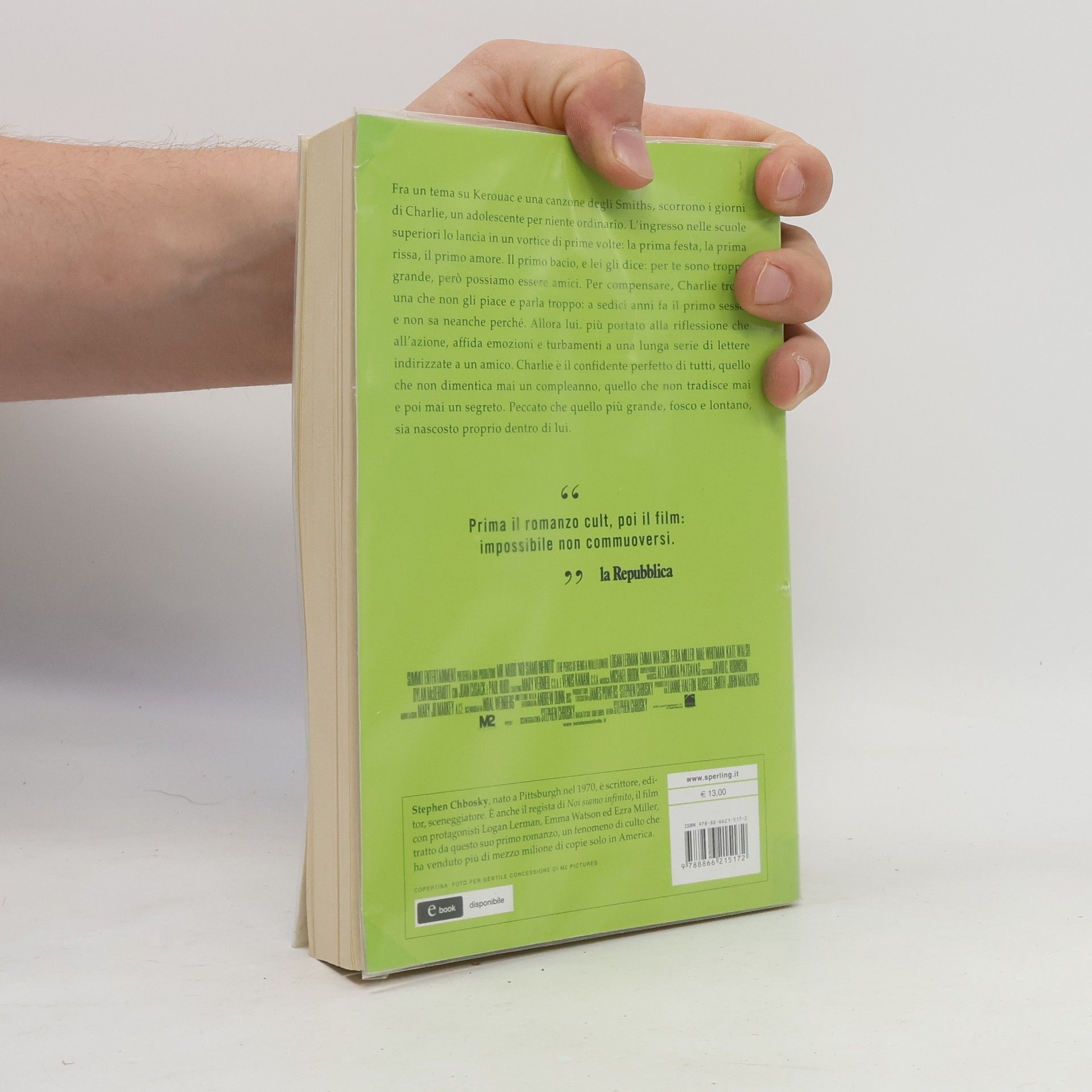 Stephen Chbosky Noi siamo infinito. Ragazzo da parete