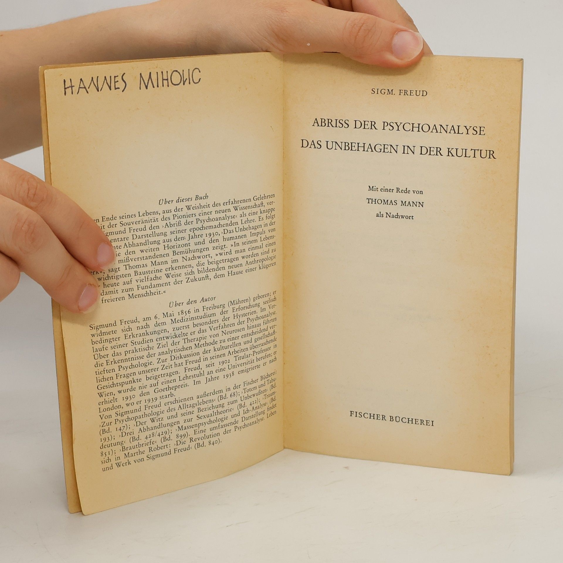 Sigmund Freud Abriß der Psychoanalyse. Das Unbehagen in der Kultur