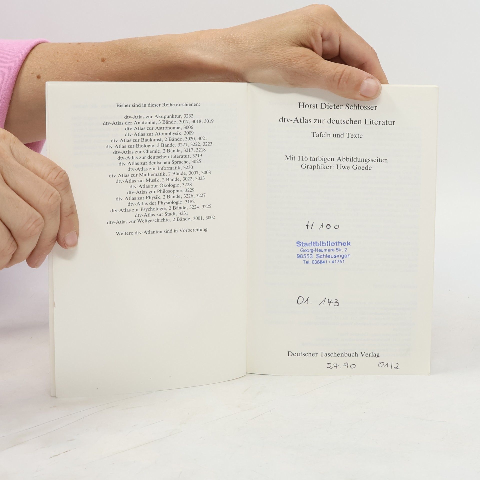 Horst Dieter Schlosser dtv-Atlas : Deutsche Literatur