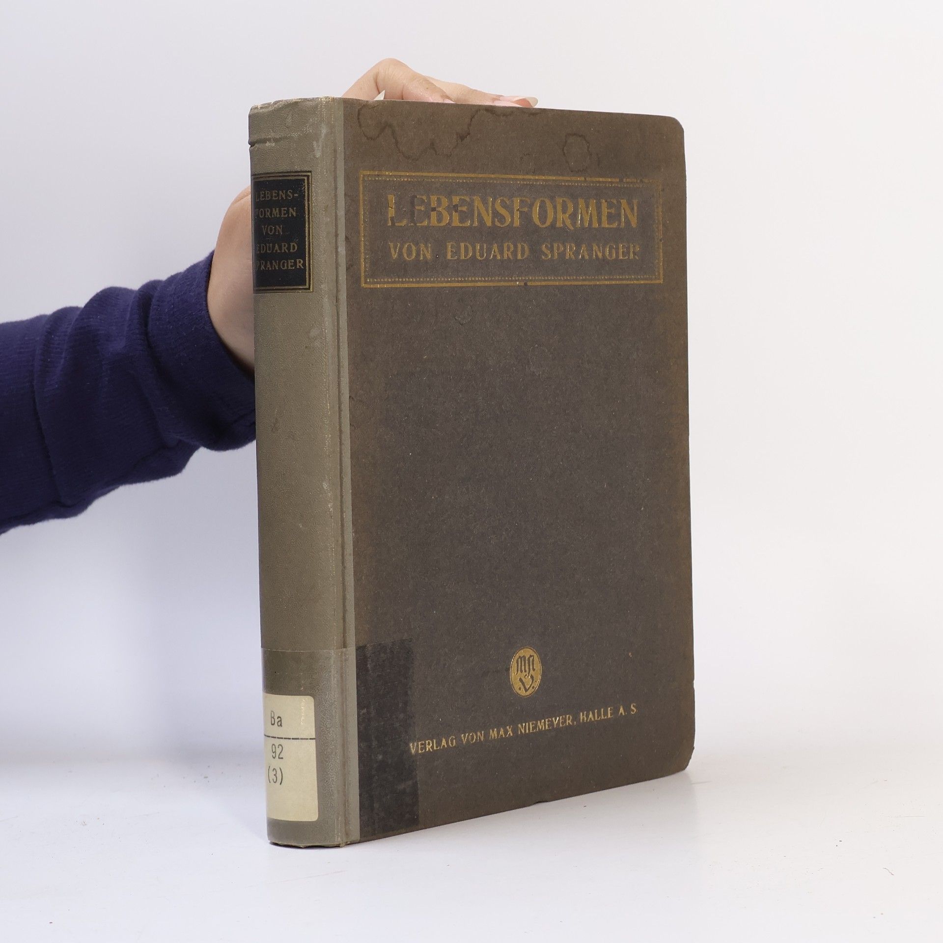 Eduard Spranger Lebensformen