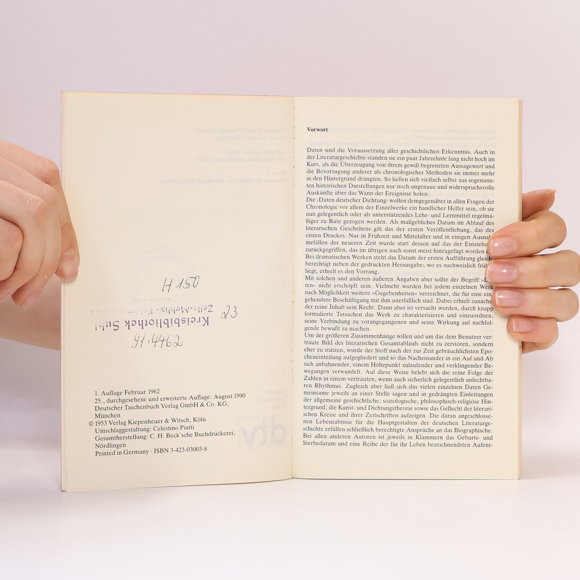 Herbert A. Frenzel Daten deutscher Dichtung. : chronologischer Abriß der deutschen Literaturgeschichte. Band 1, Von den Anfängen bis zum Jungen Deutschland