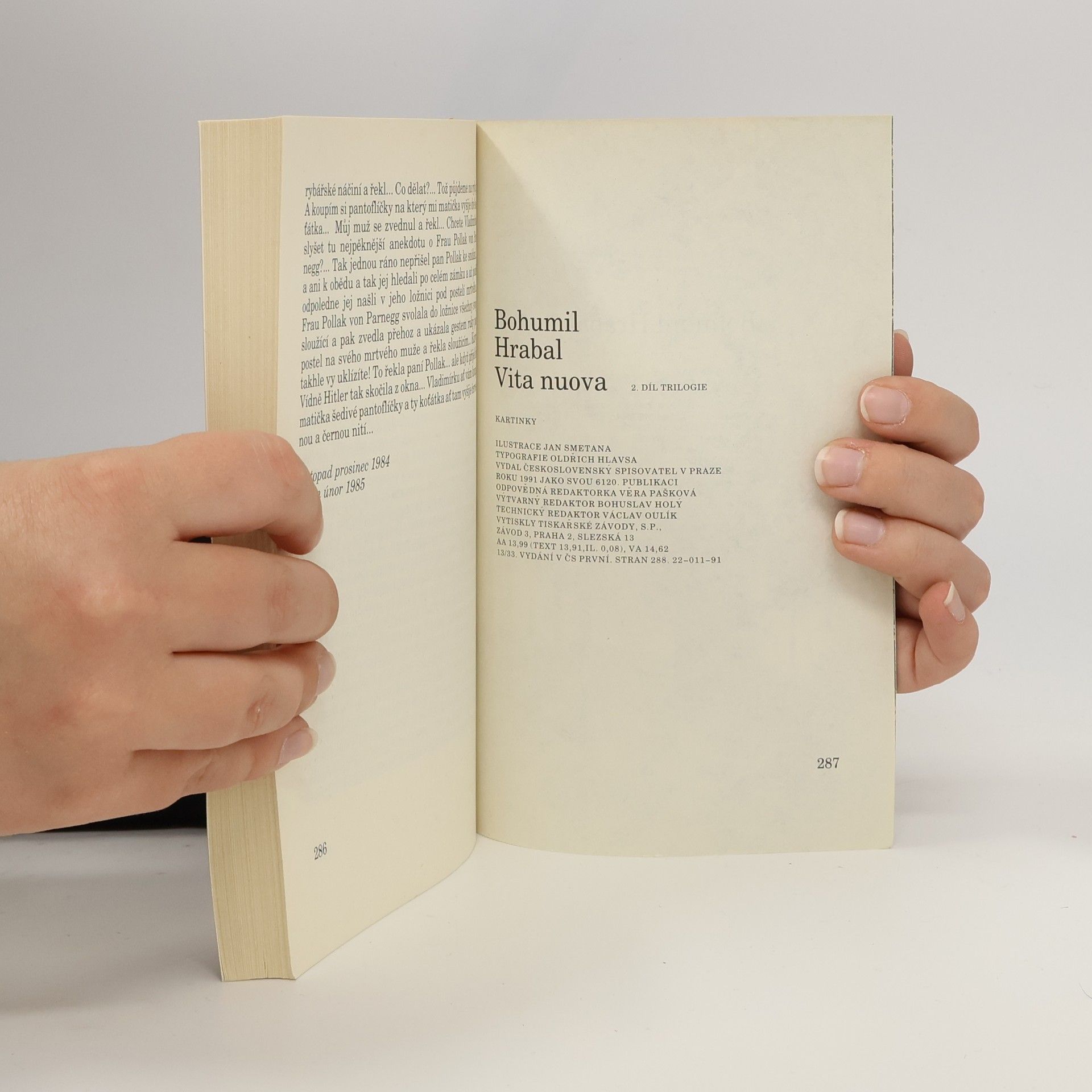 Bohumil Hrabal Vita nuova : Kartinky : 2. díl trilogie