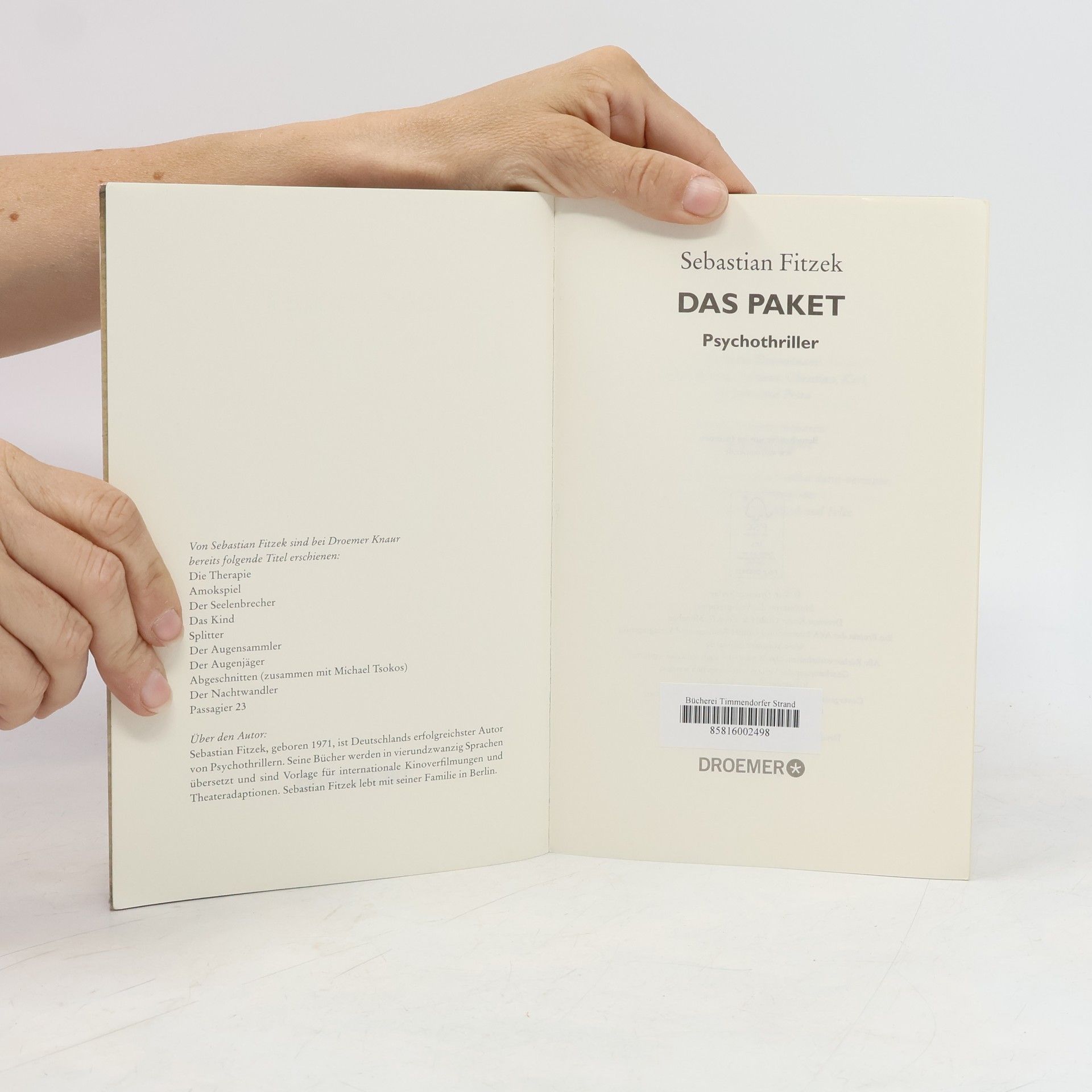 Sebastian Fitzek Das Paket