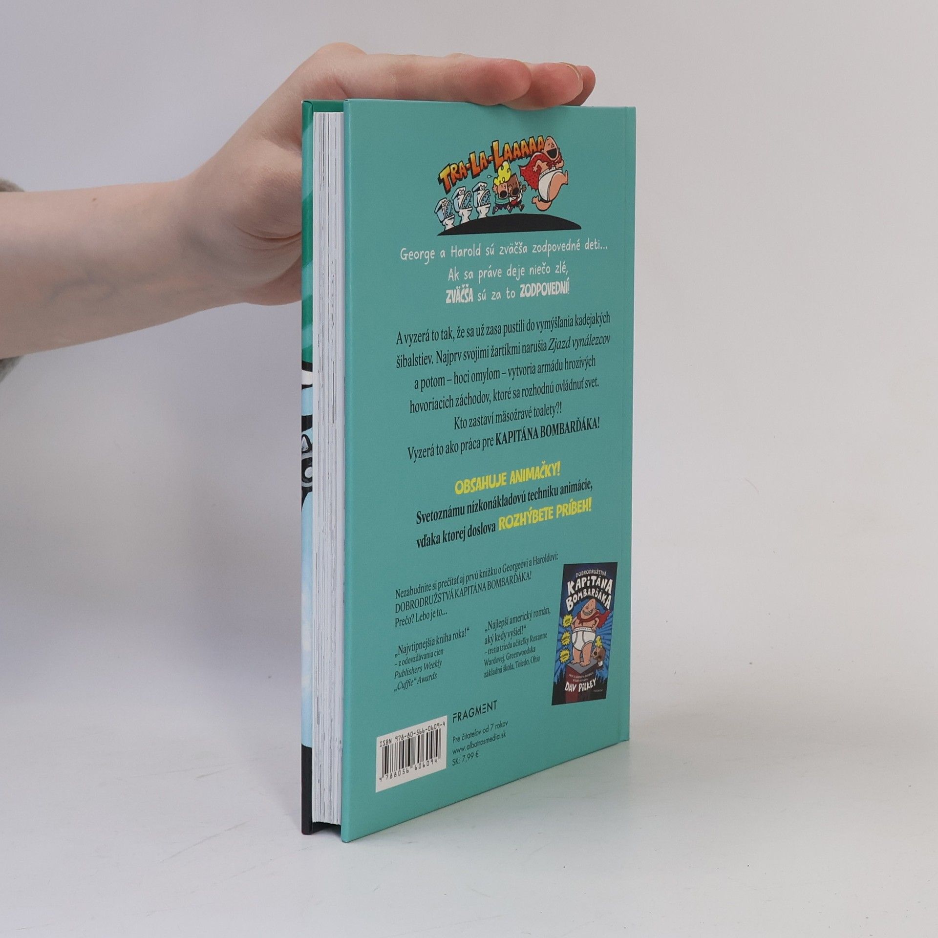 Dav Pilkey Kapitán Bombarďák a útok hovoriacich záchodov