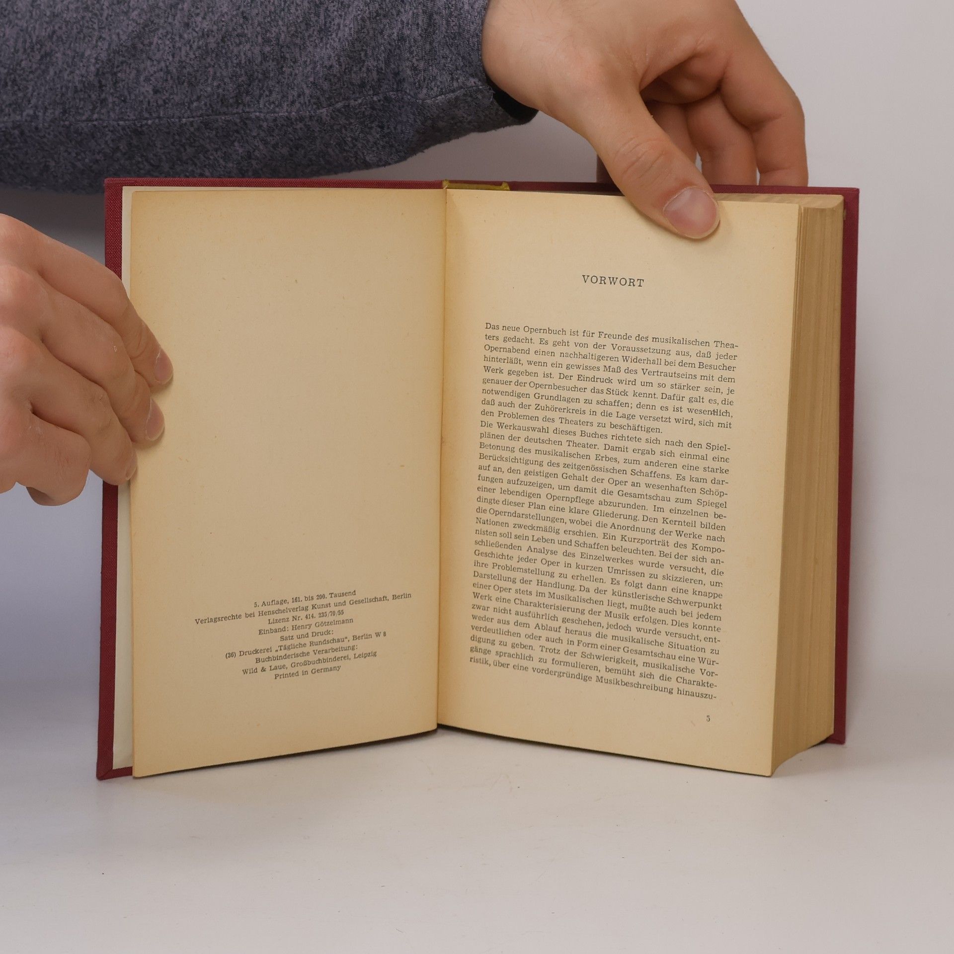 Günter Hausswald Das neue Opernbuch