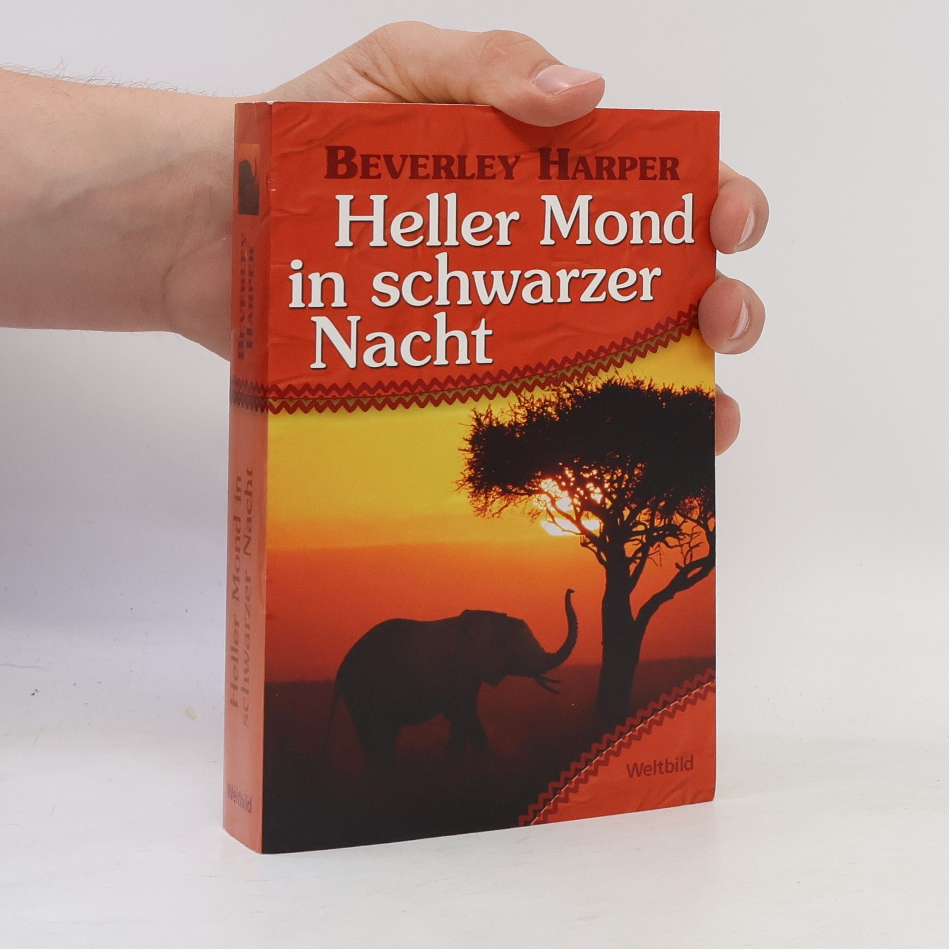 Heller Mond in schwarzer nacht