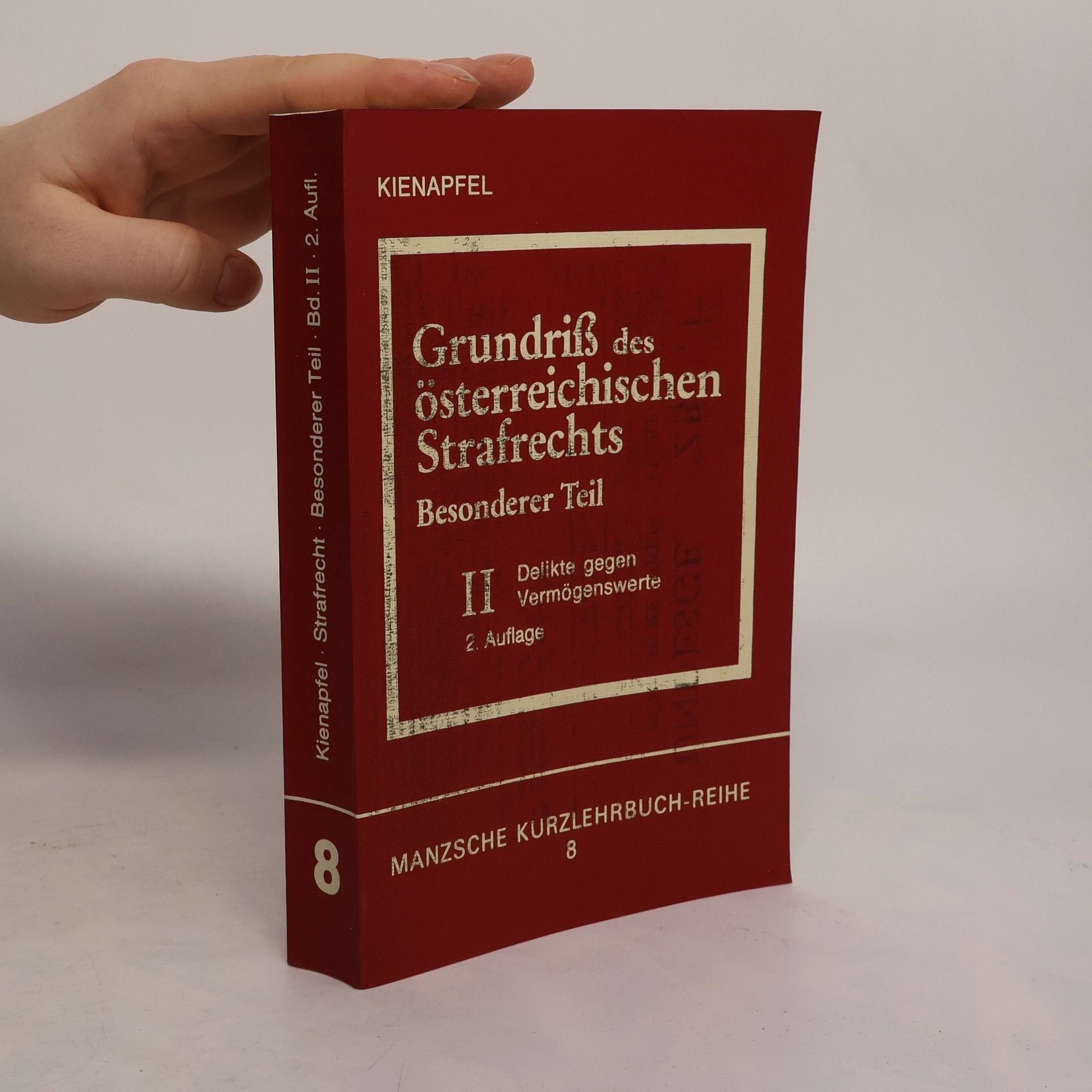 Diethelm Kienapfel Grundriß des österreichischen Strafrechts
