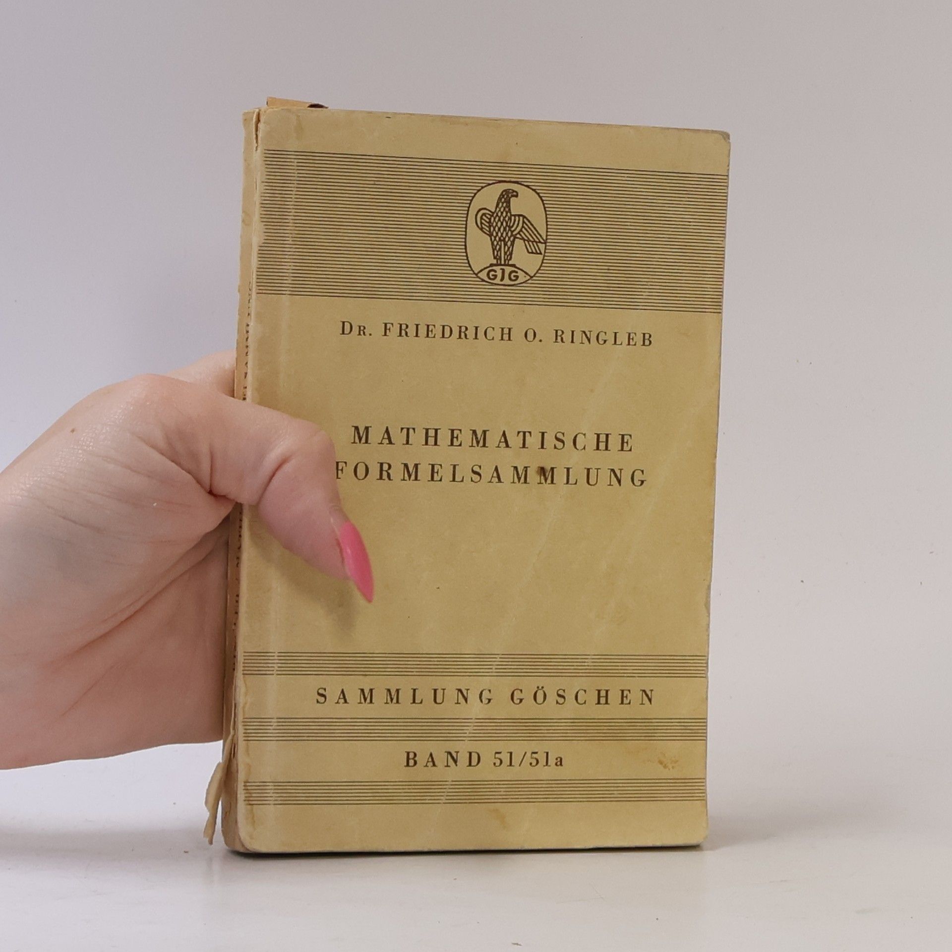Friedrich Ringleb Mathematische Formelsammlung