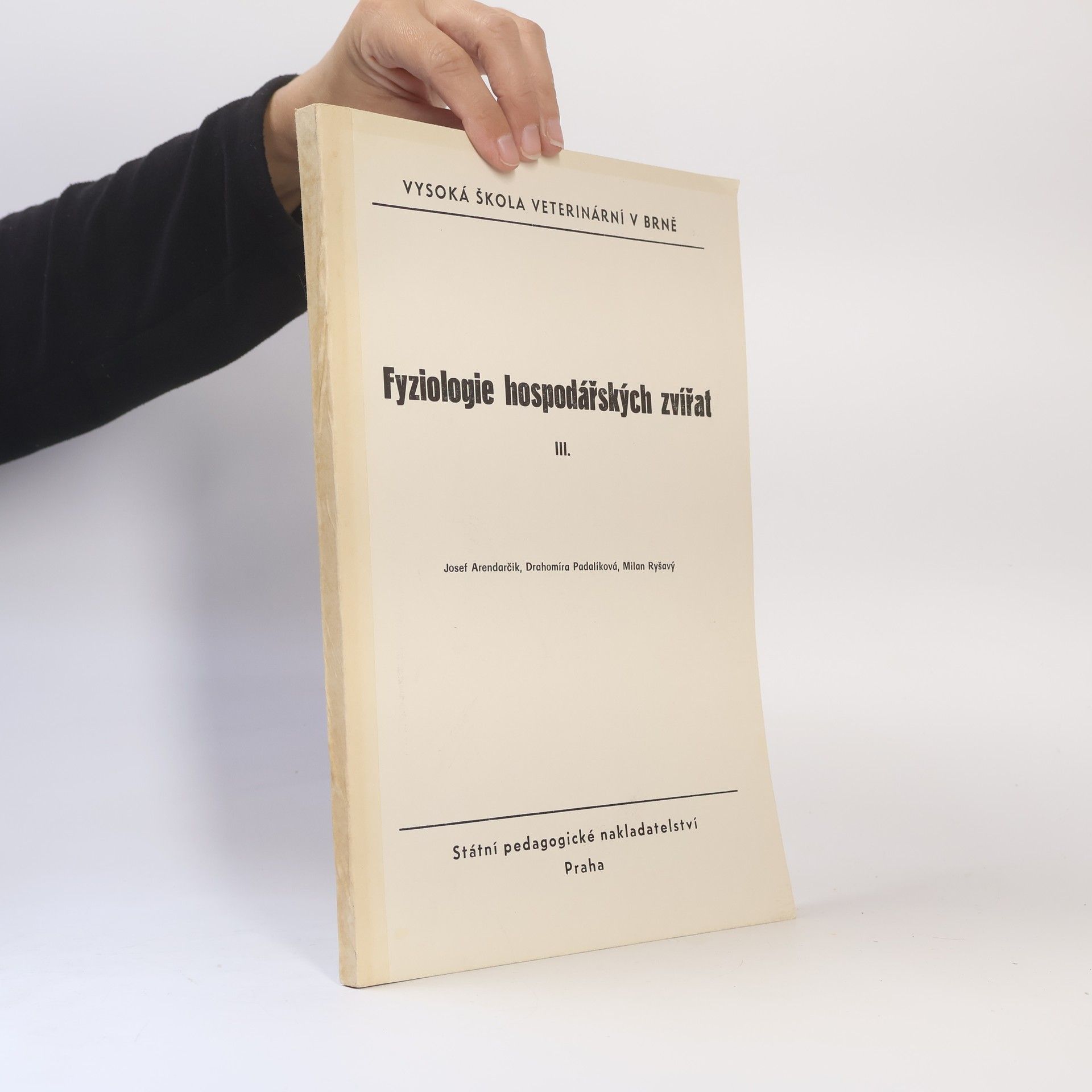 Milan Ryšavý Fyziologie hospodářských zvířat III