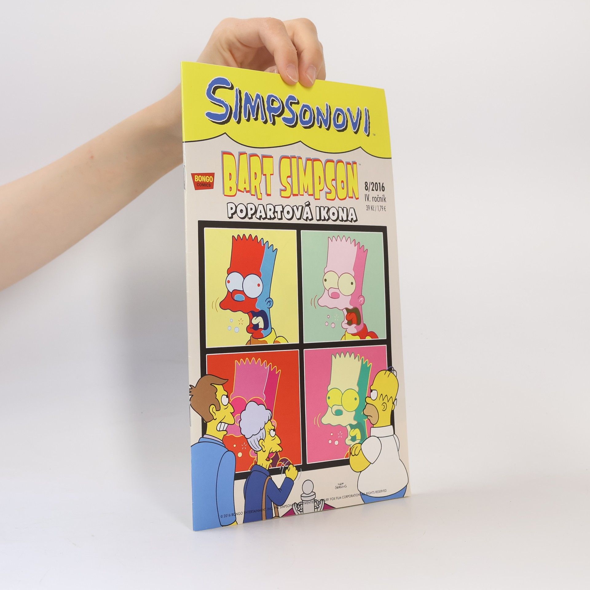 Matt Groening Bart Simpson Popartová ikona