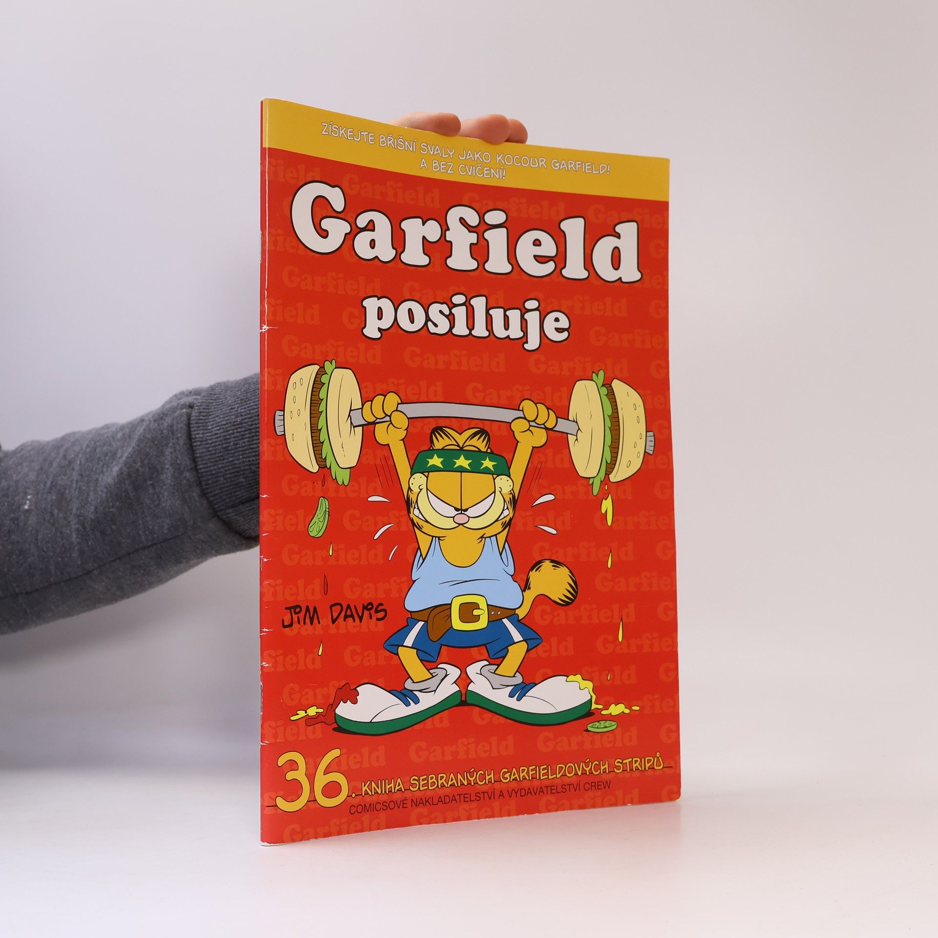 Jim Davis Garfield posiluje