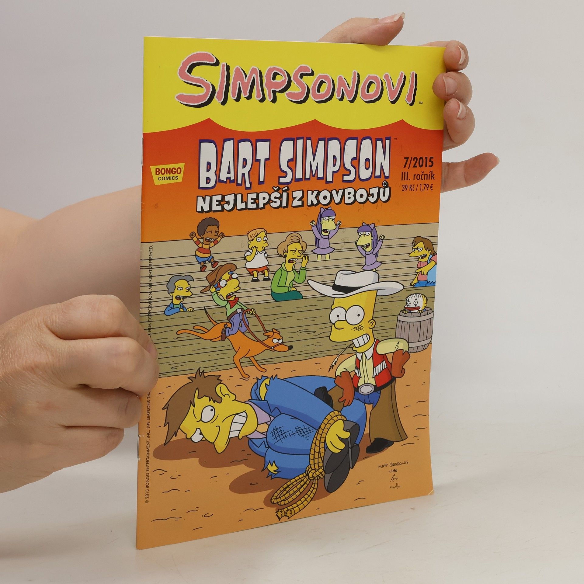 Matt Groening Simpsonovi 7/2015. Bart Simpson. Nejlepší z kovbojů