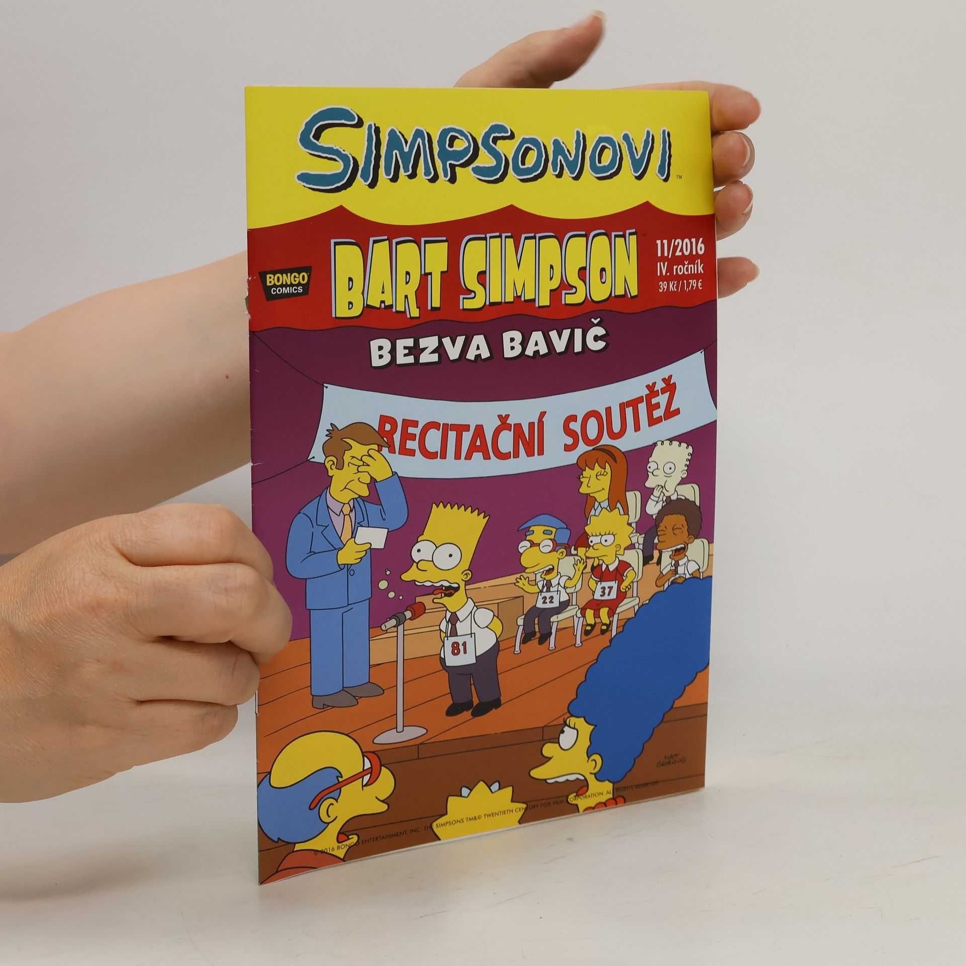 Petr Putna Simpsonovi 11/2016 IV. ročník - Bart Simpson bezva bavič
