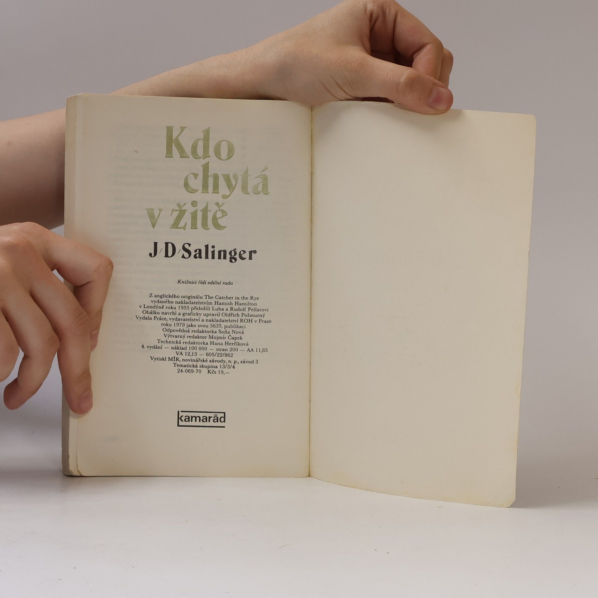 J. D. Salinger Kdo chytá v žitě