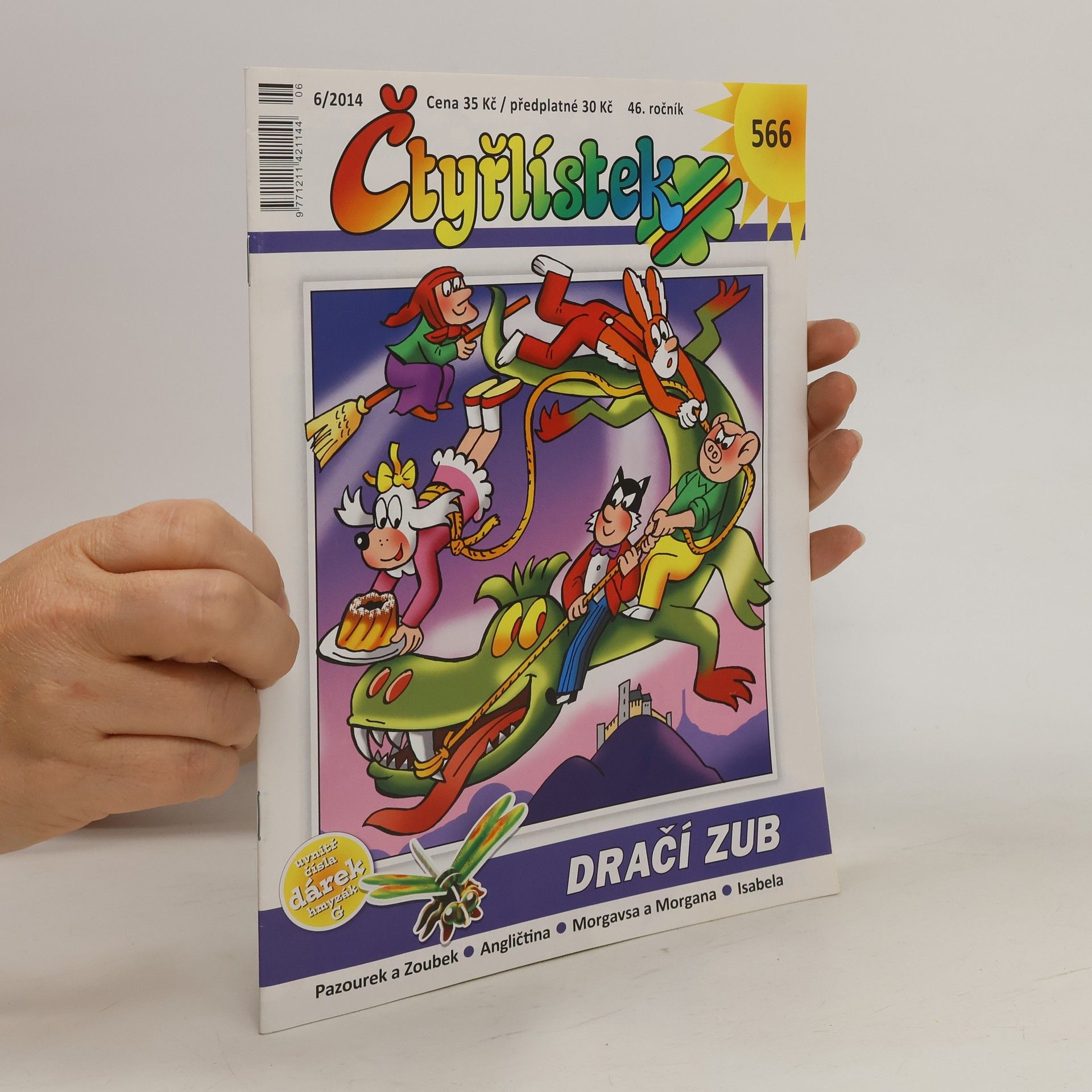 Kolektiv autorů Čtyřlístek 566, 6/2014. Dračí zub