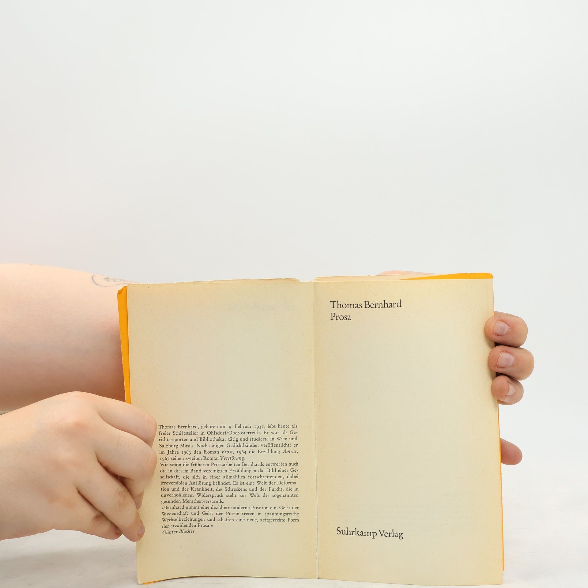 Thomas Bernhard Prosa