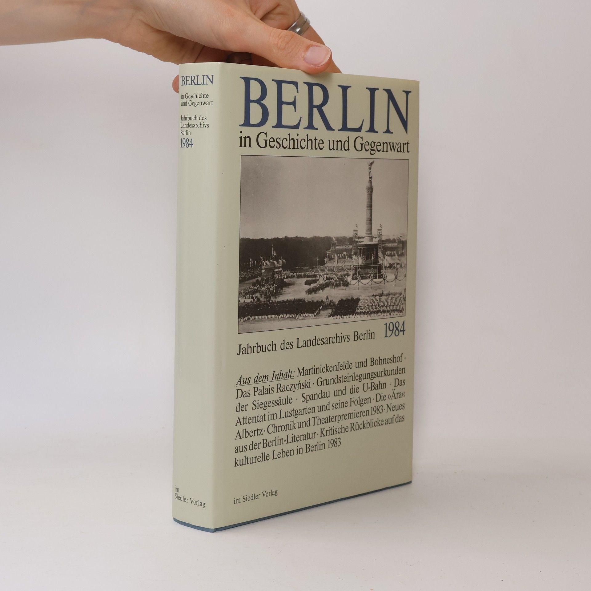 Autorenkollektiv Jahrbuch des Landesarchivs Berlin - 1984: Berlin in Geschichte und Gegenwart