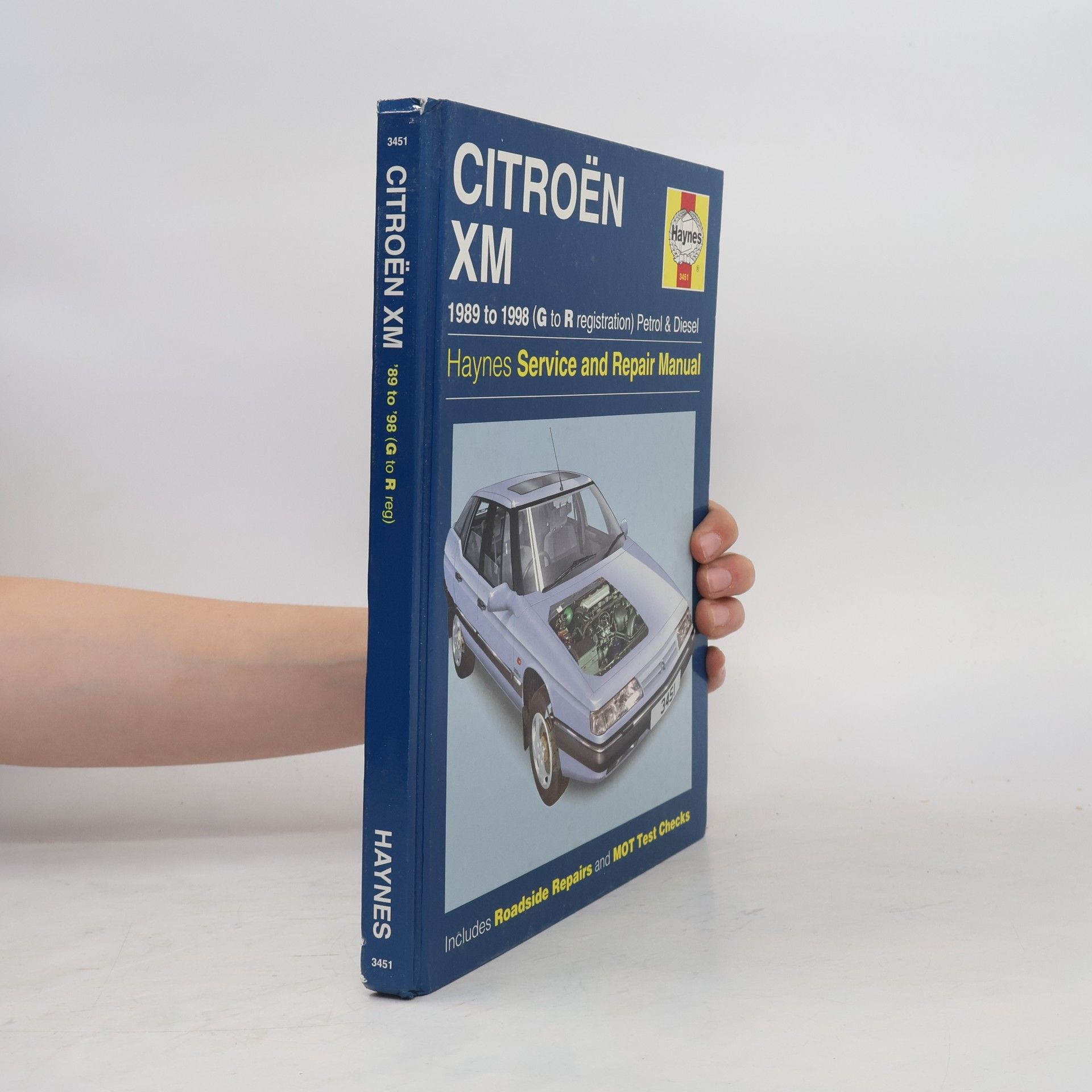 Citroen XM Petrol & Diesel (1989-1997) Service & Repair Manual (G to R Registration) - Includes Roadside Repairs and MOT Test Checks